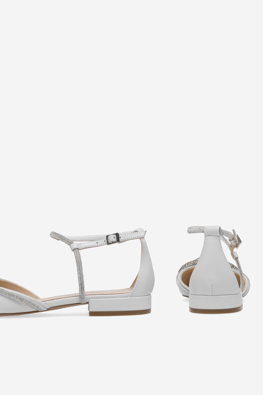 EVA MINGE - Baleriny skórzane - 5905588376033