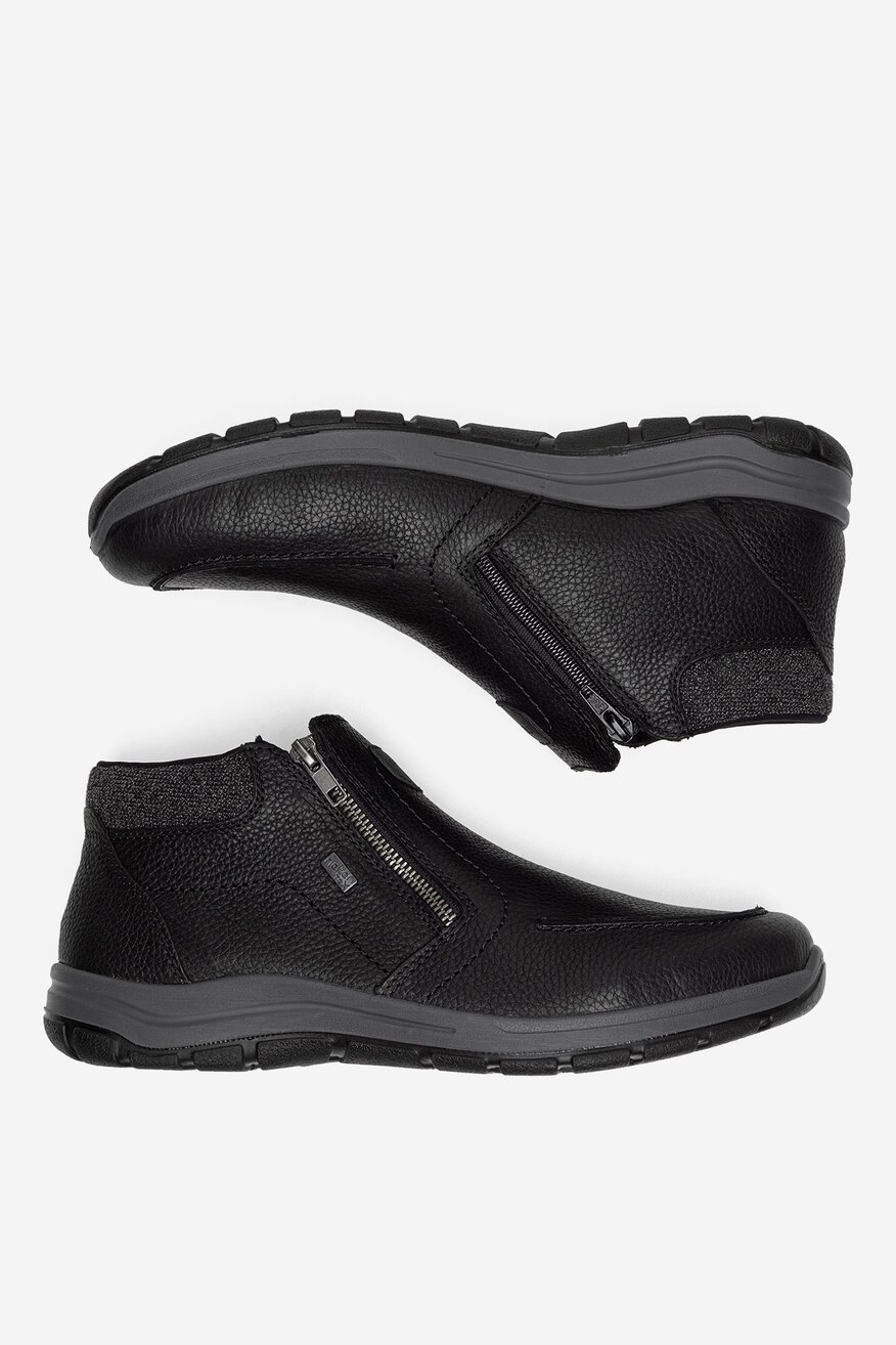 
                Rieker - Botki skórzane ocieplane - 5905588794554