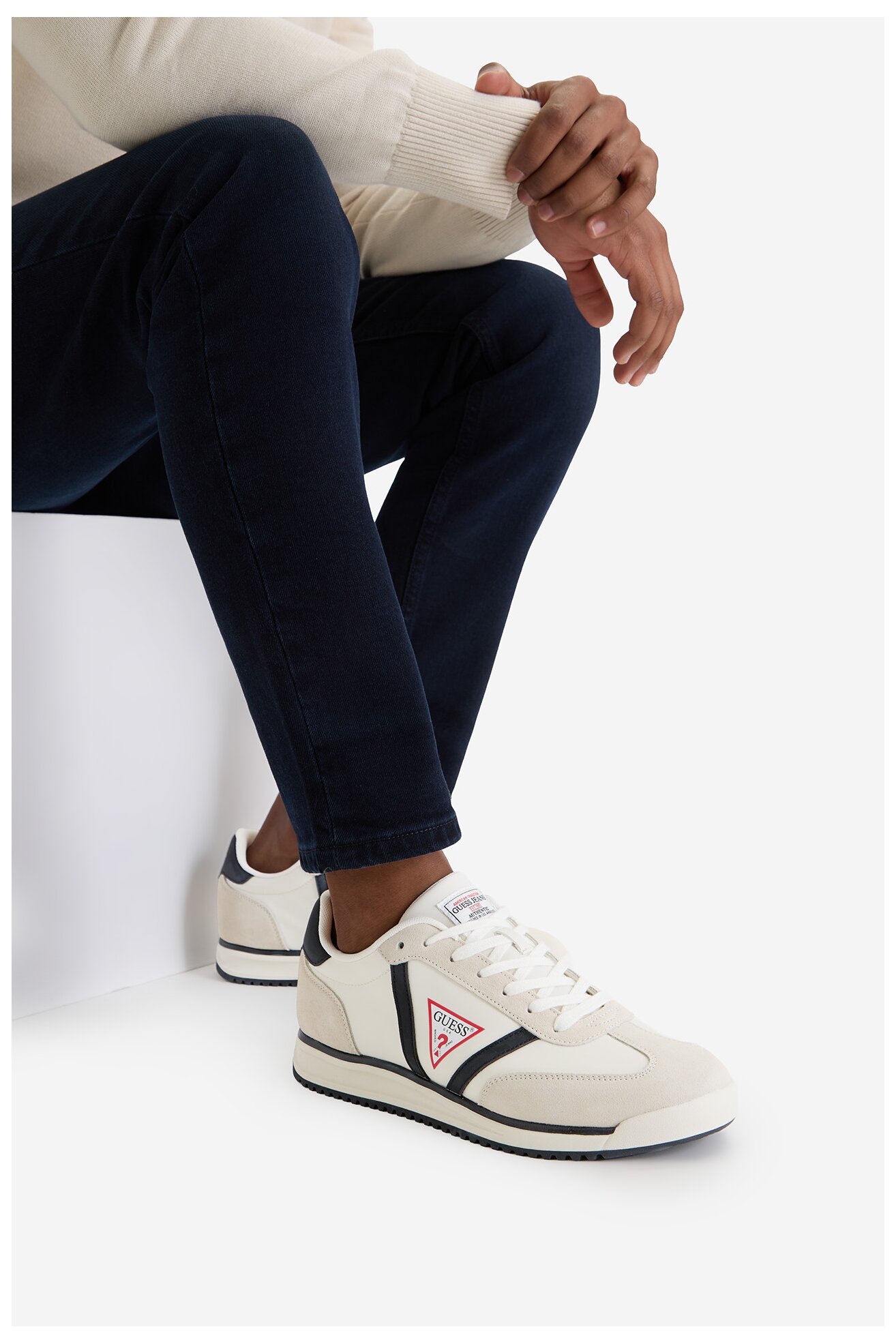 Sneakers GUESS JEANS CWBEO-DELAND-02 WE Beżowy