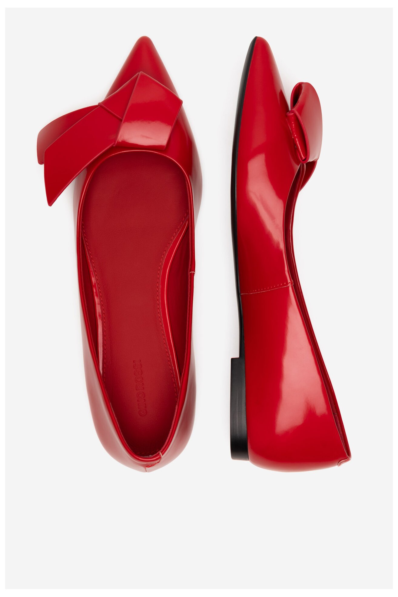 Baleriny Gino Rossi VAL-V1166-211-2 Czerwony