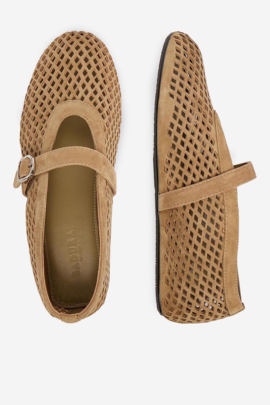 Badura - Baleriny skórzane - 5906751671375