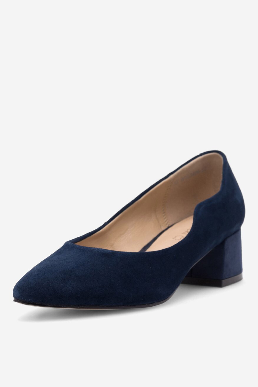 
                Lasocki - Czółenka skórzane na słupku - 5904862952444