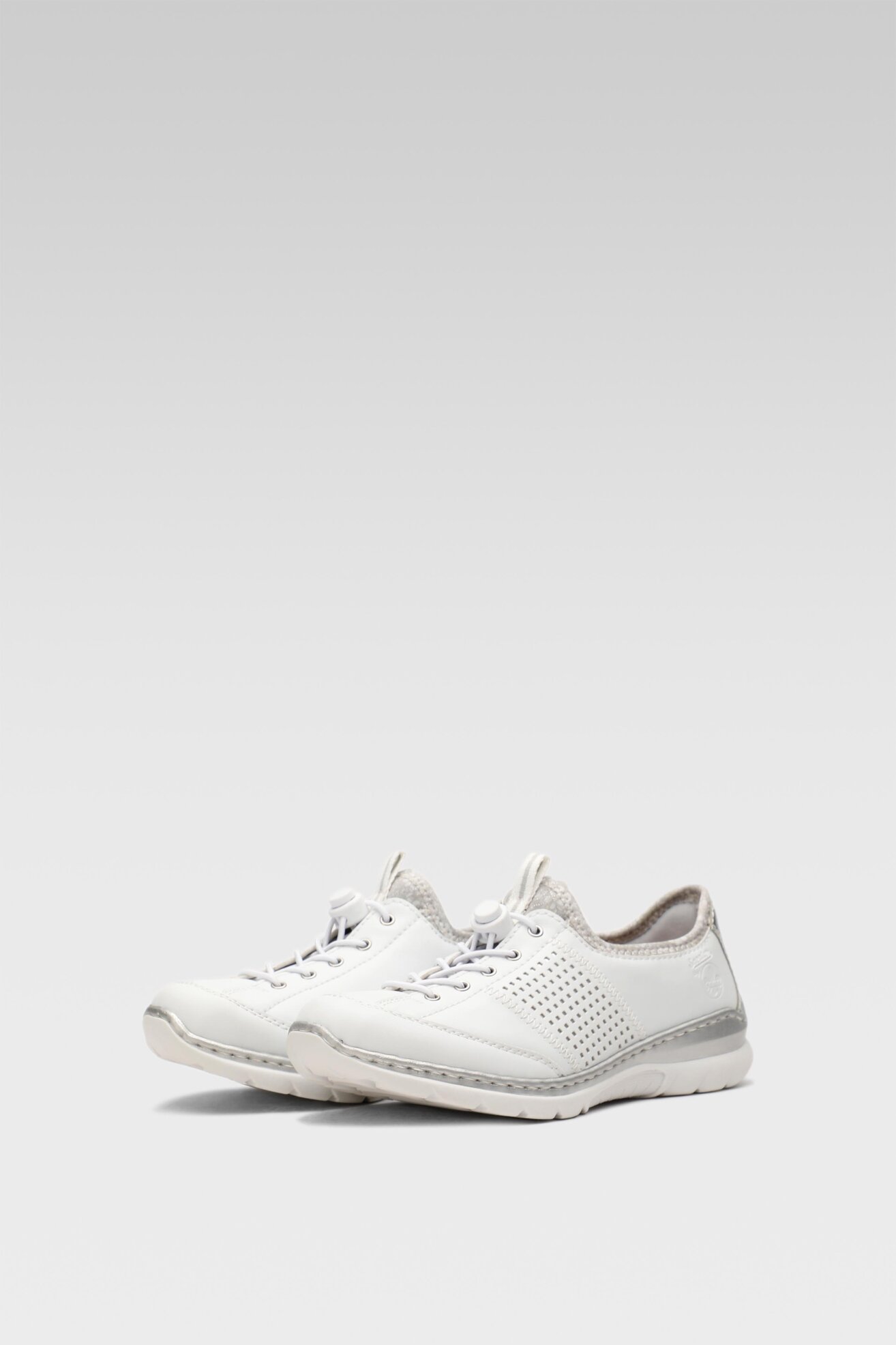 Półbuty Rieker L32G8-80 Biały