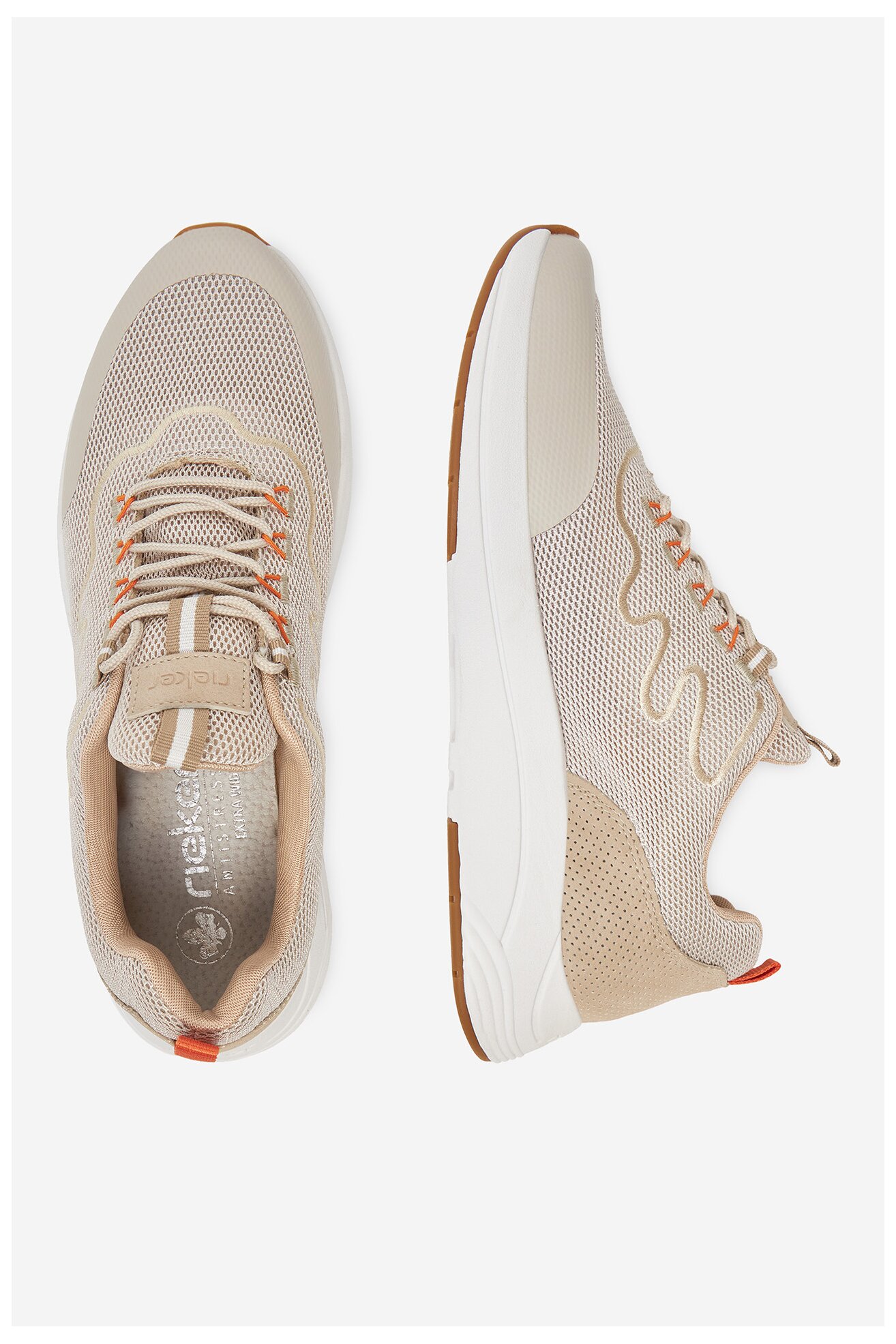 Sneakers Rieker N8504-60 Beżowy