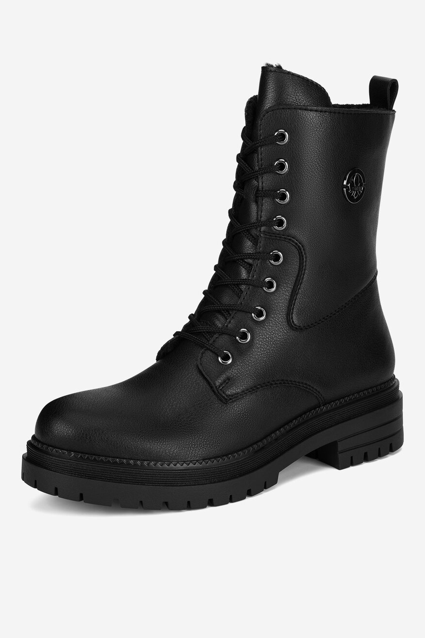 Rieker - Trzewiki skórzane ocieplane - 2230068923111