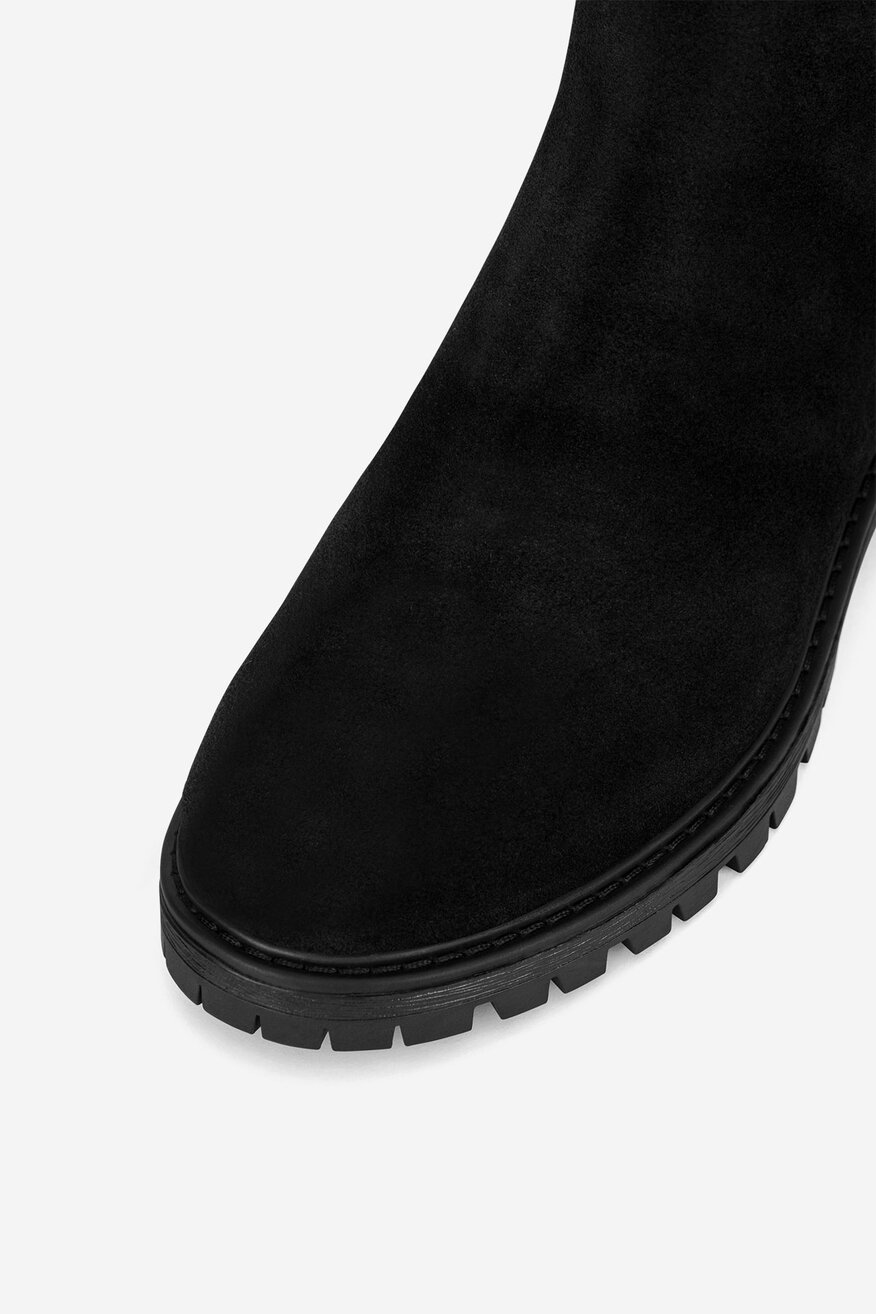 
                Lasocki - Botki zamszowe ocieplane - 5905588871866