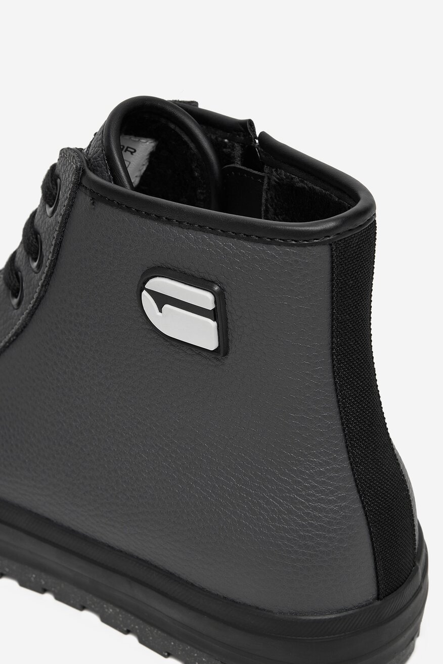 G-STAR RAW - Trampki skórzane ocieplane - 5906751364918