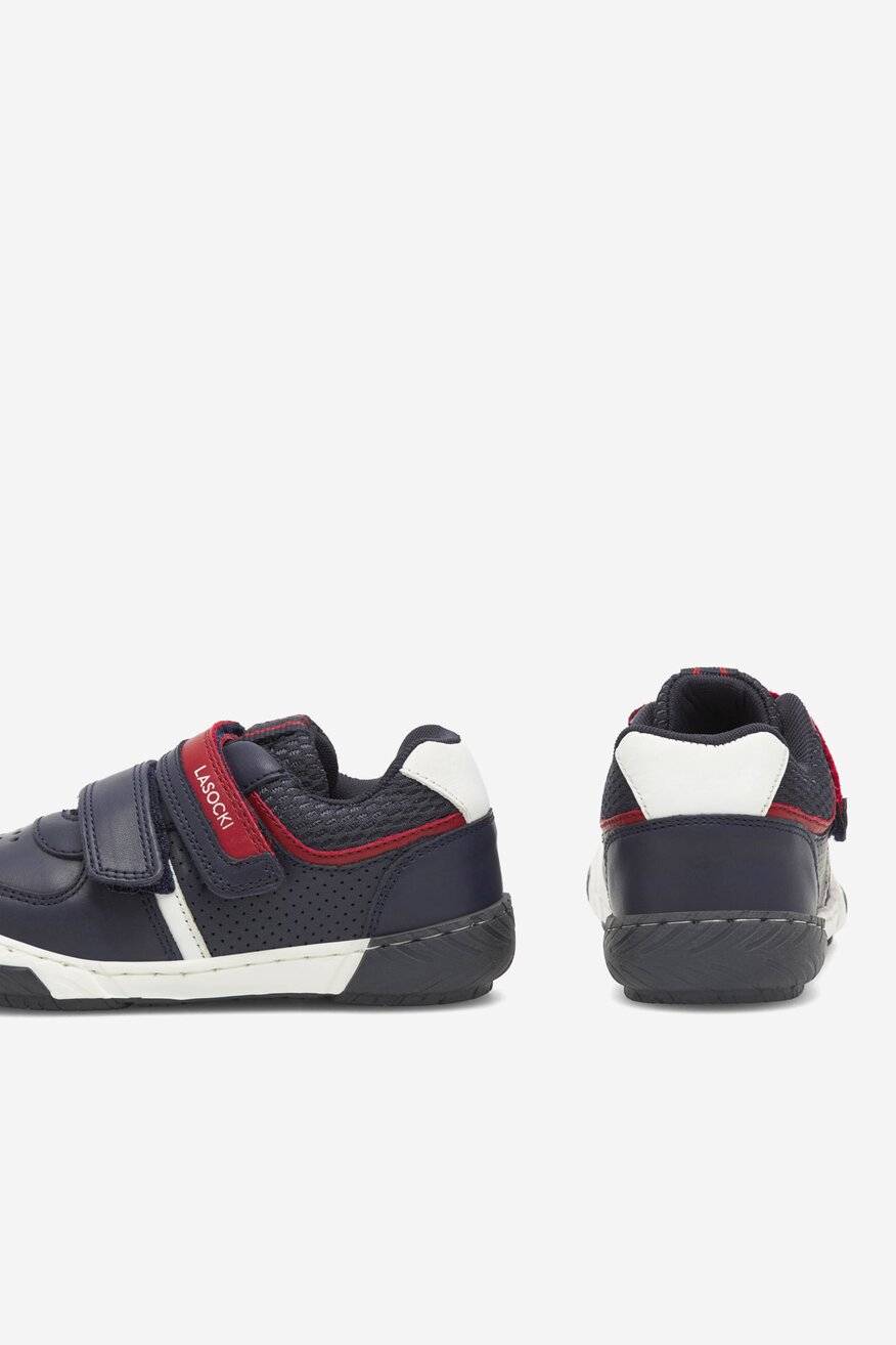 Lasocki Kids - Sneakersy skórzane na rzepy - 5905588287681