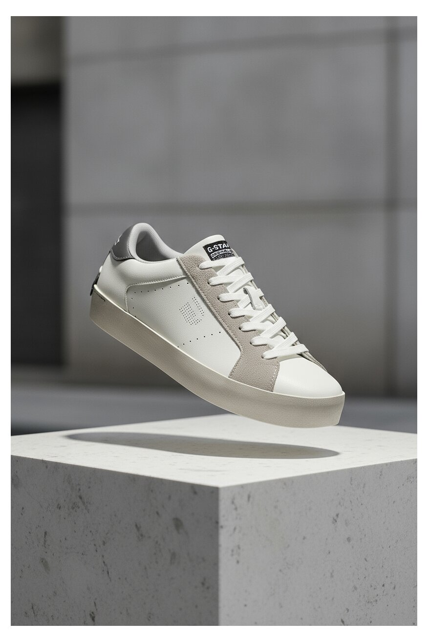 Sneakerși G-STAR RAW ALB - 5906751354193