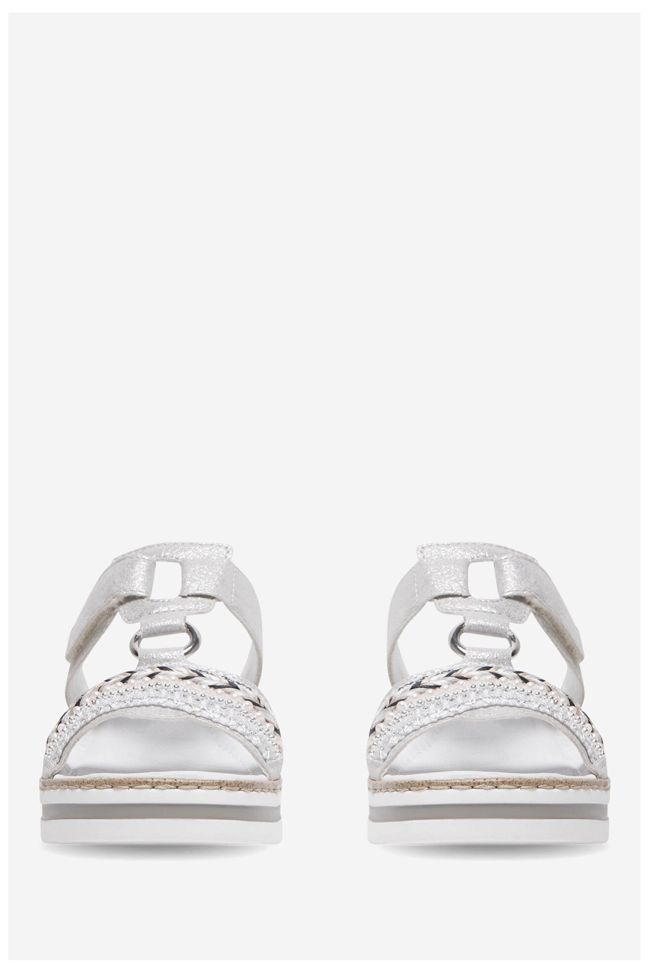 Klapki Rieker V02M6-40 Szary