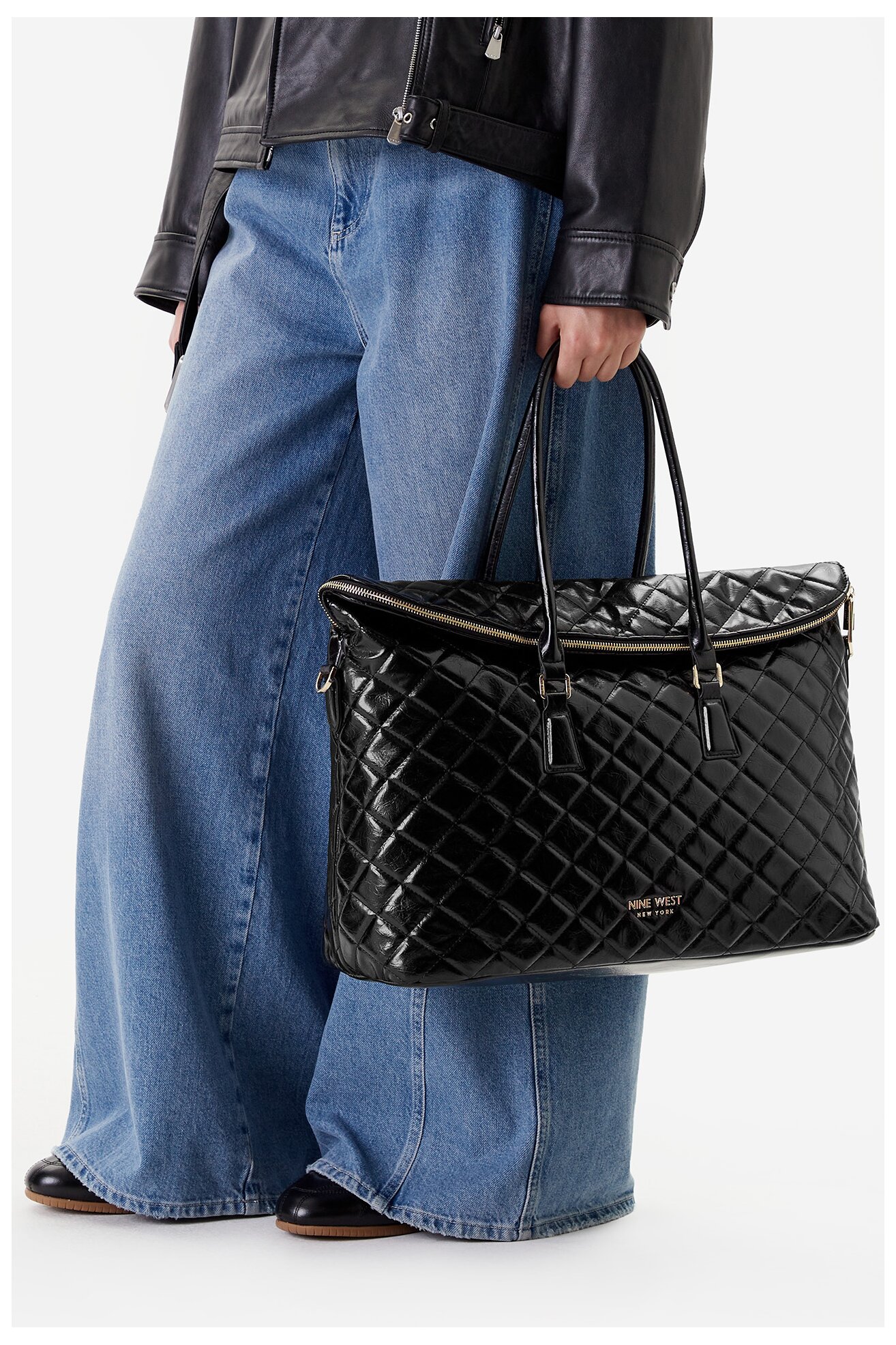 Kézitáska NINE WEST CEO-SOPHIA-LA374-4066 FEKETE