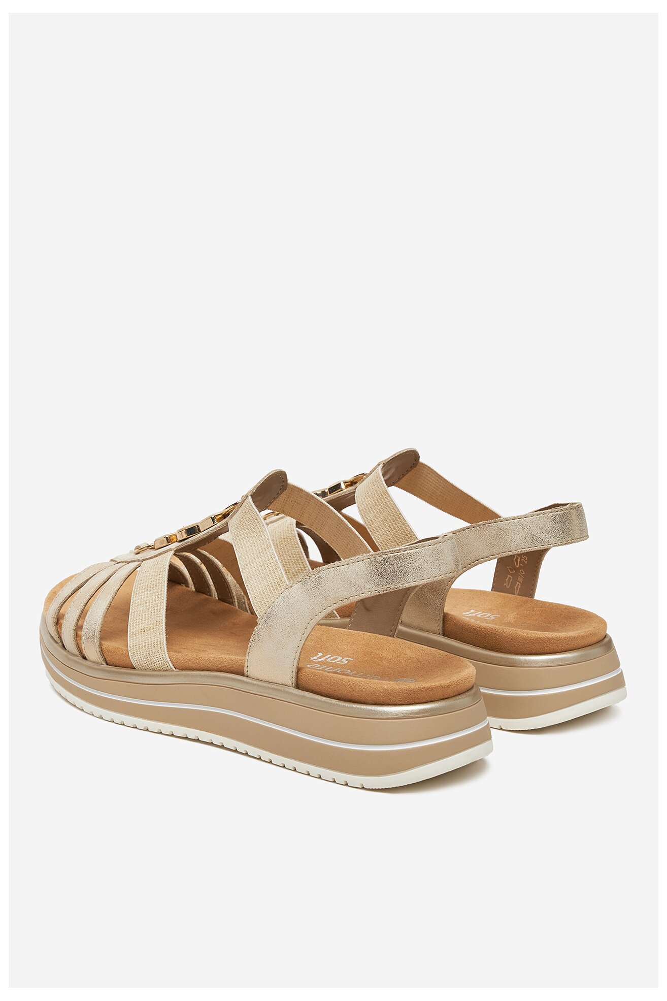 Sandały Remonte D1J60-91 Złoty