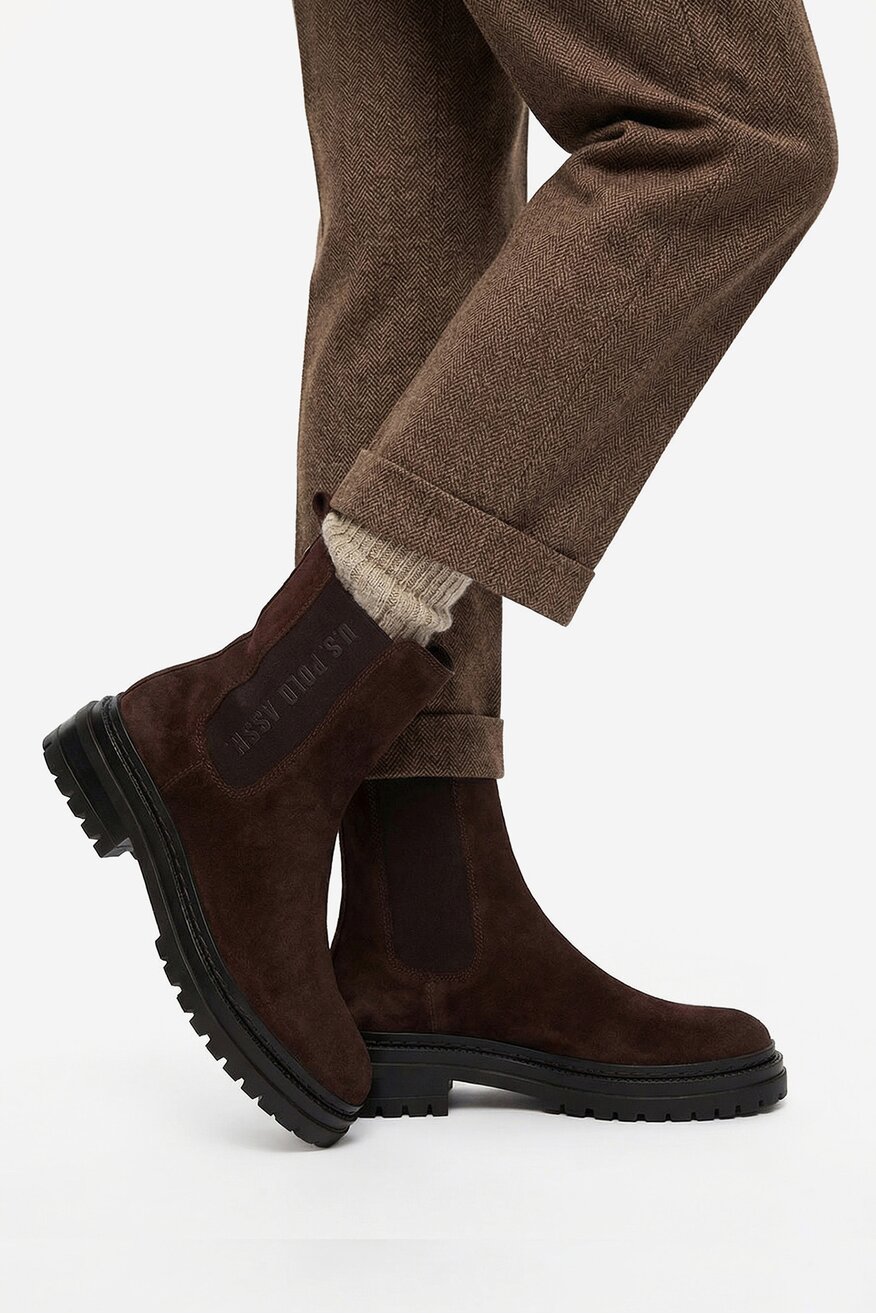 
                U.S. POLO ASSN. - Sztyblety zamszowe - 5906751479926