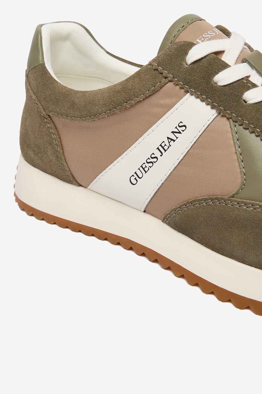 GUESS JEANS - Sneakersy skórzane - 5906751955611