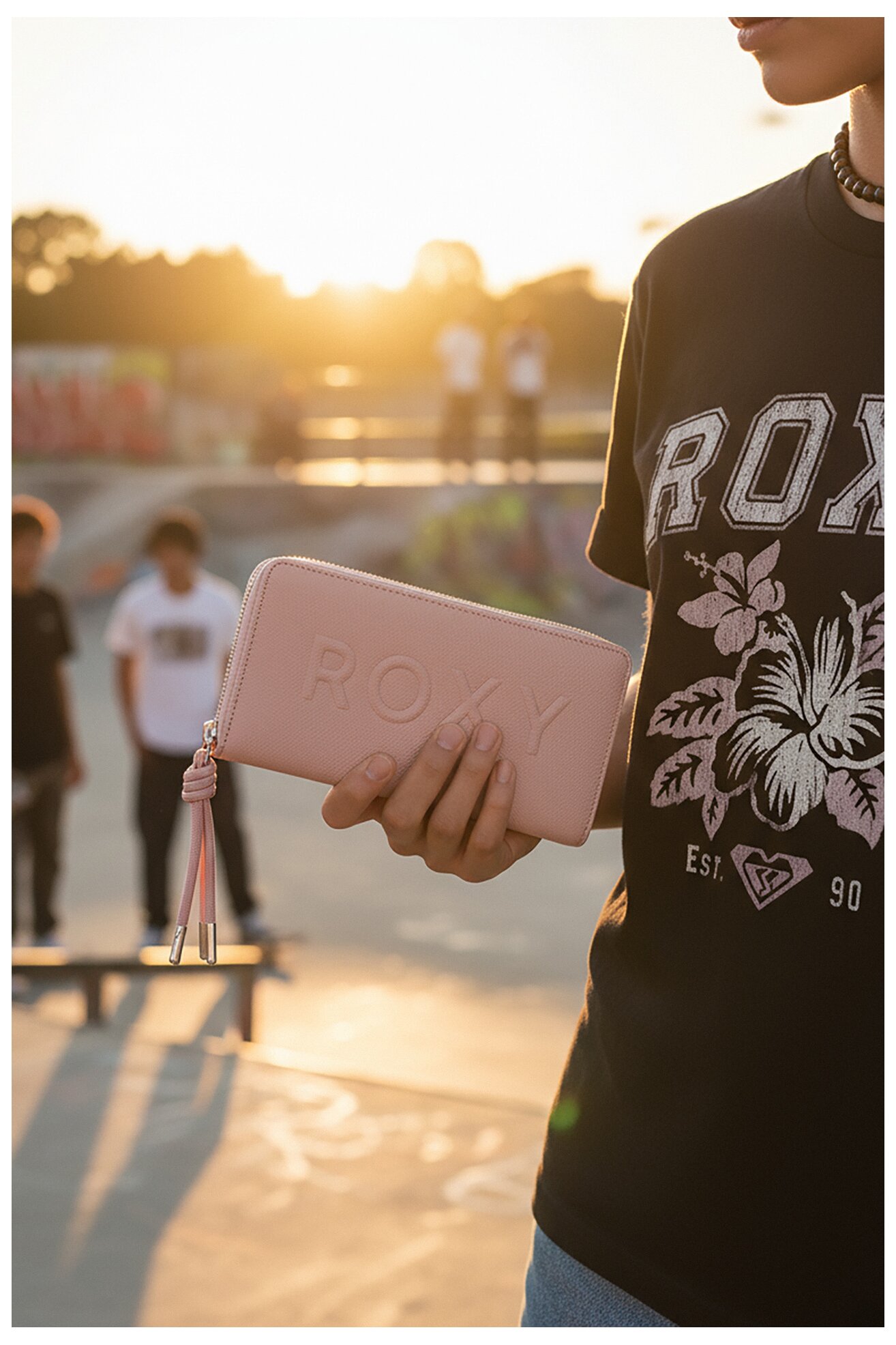 Női pénztárca ROXY CEO-RX-W1-002-AW25 RÓZSASZÍN