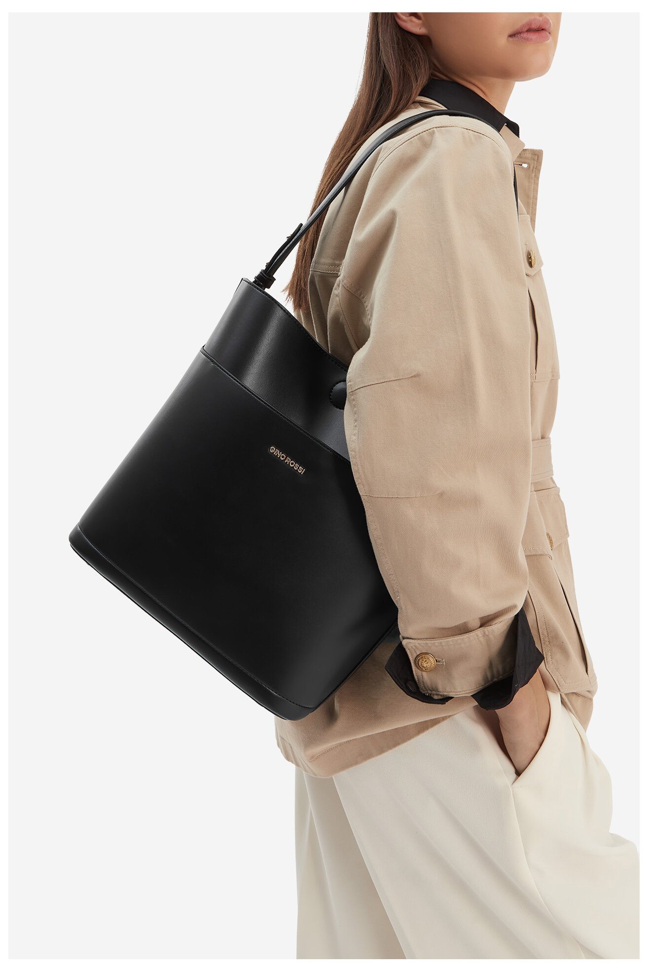 Сумка З Ремінцем Gino Rossi EO-LX20079 ЧОРНИЙ