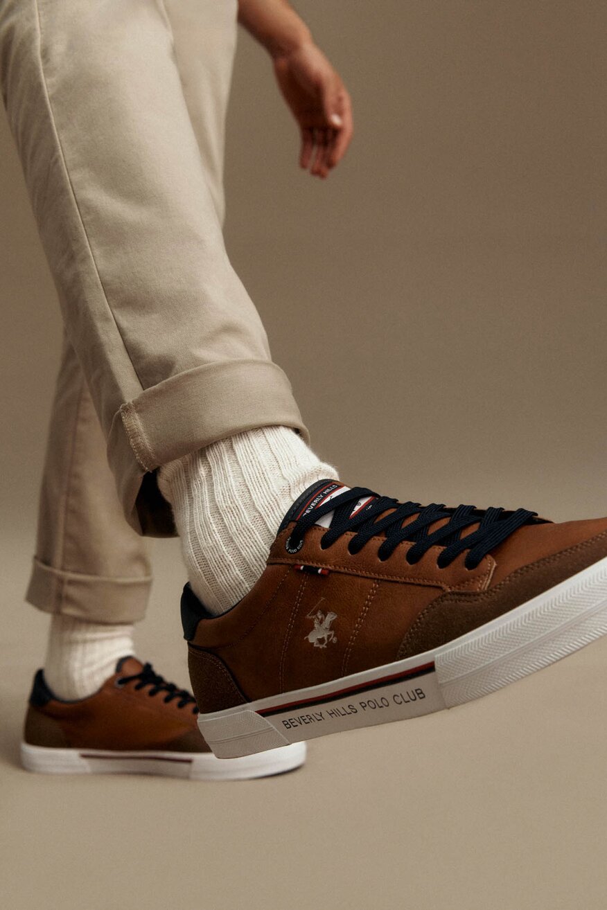 
                Vászoncipő Beverly Hills Polo Club BARNA - 5905588836247