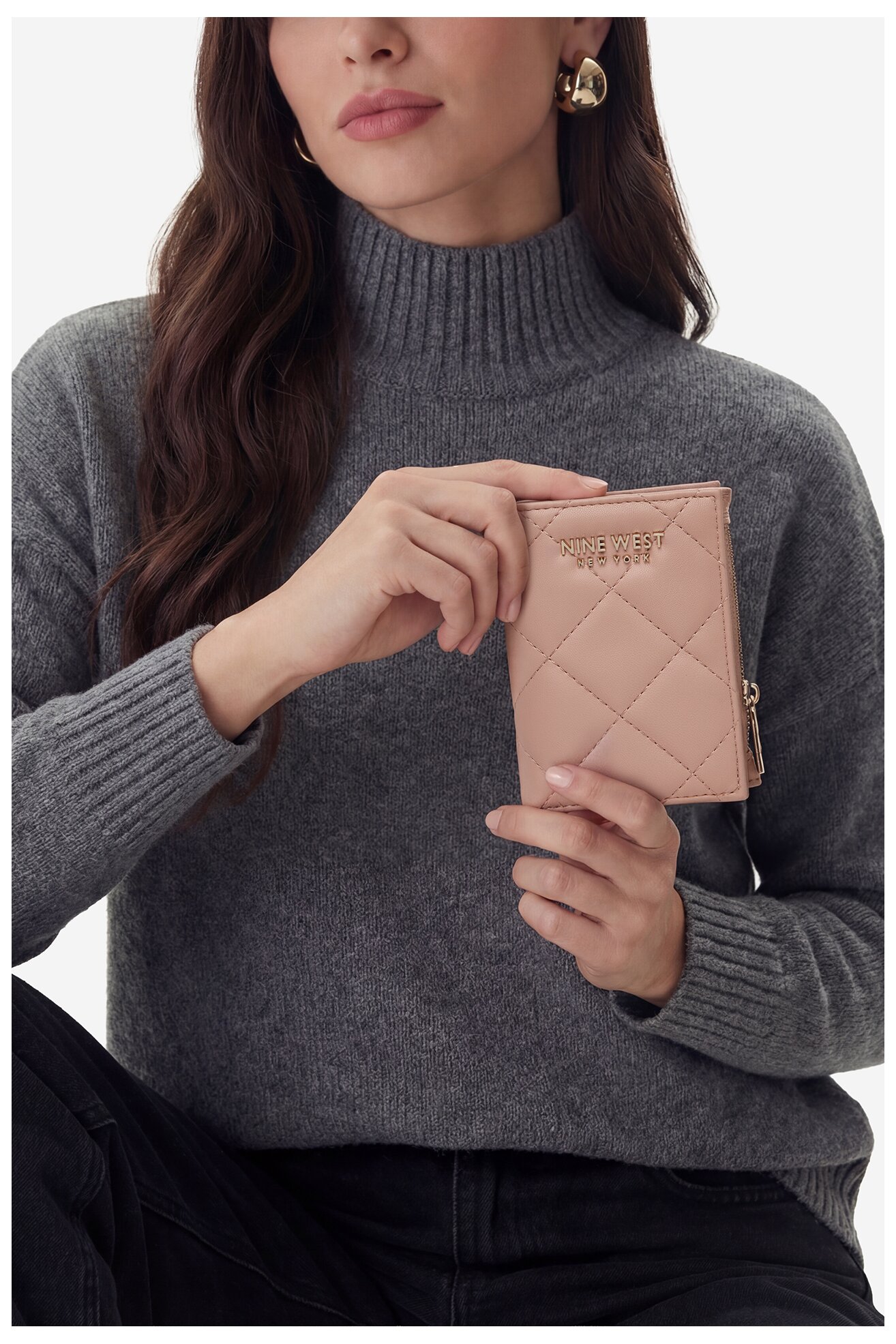 Дамски портфейл NINE WEST CEO-NW-W1-006-SS26 РОЗОВ