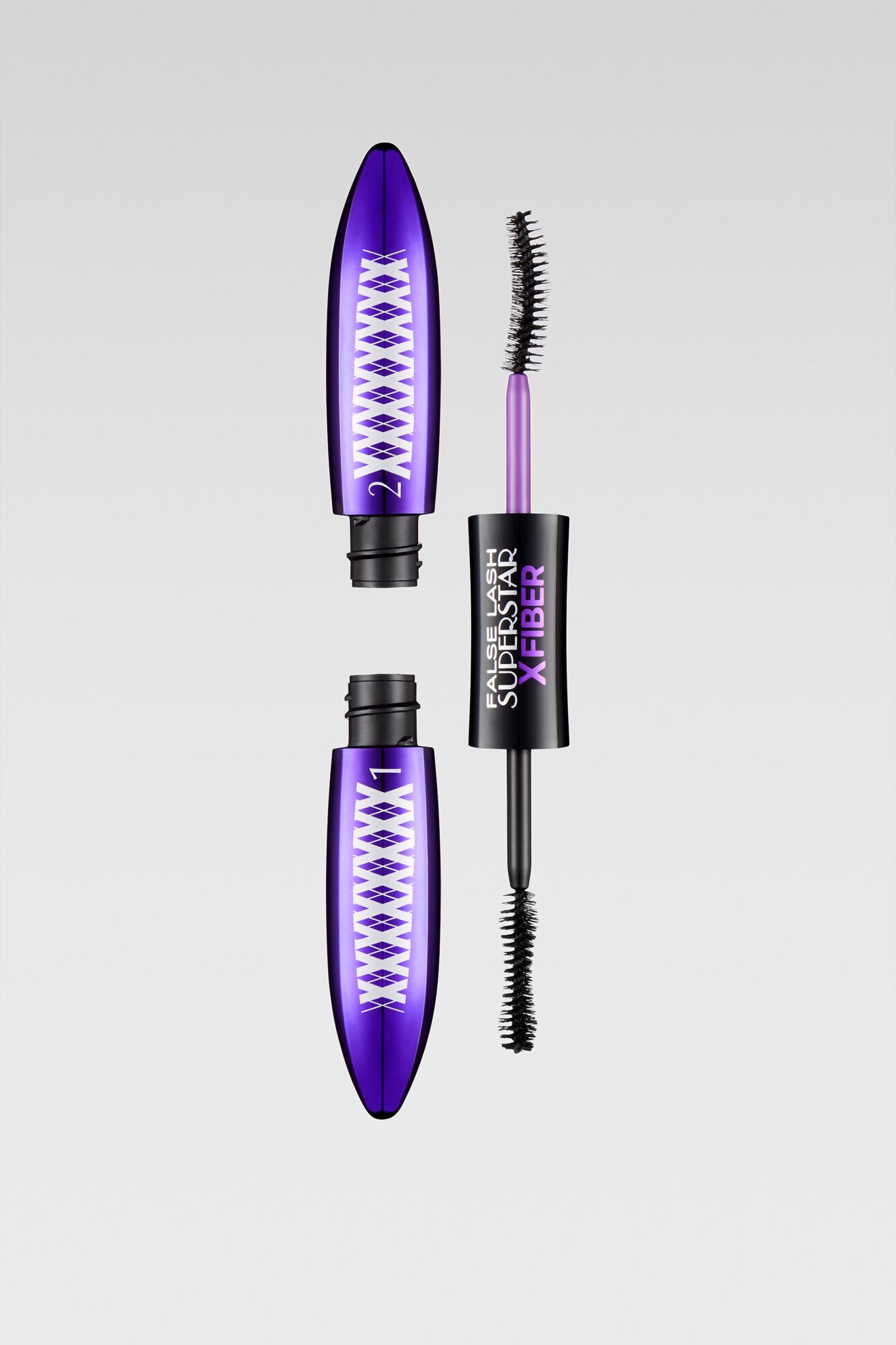 L'Oréal Paris False Lash Superstar X Fiber tusz do rzęs Extreme Black 2 x 6,5 ml L'OREAL PARIS FALSE LASH 1 -