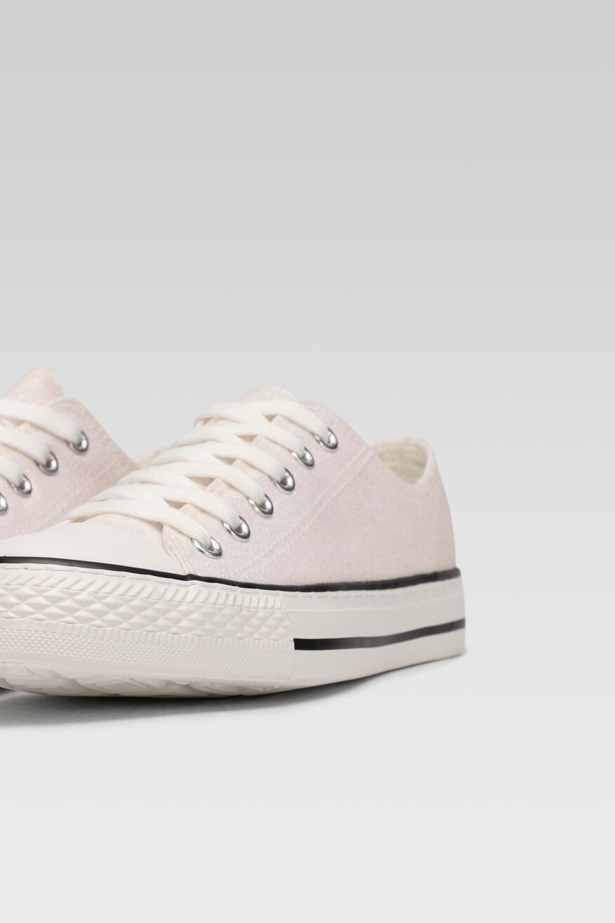 
                Jenny Fairy - Trampki z efektem glitter białe - 5903698447902