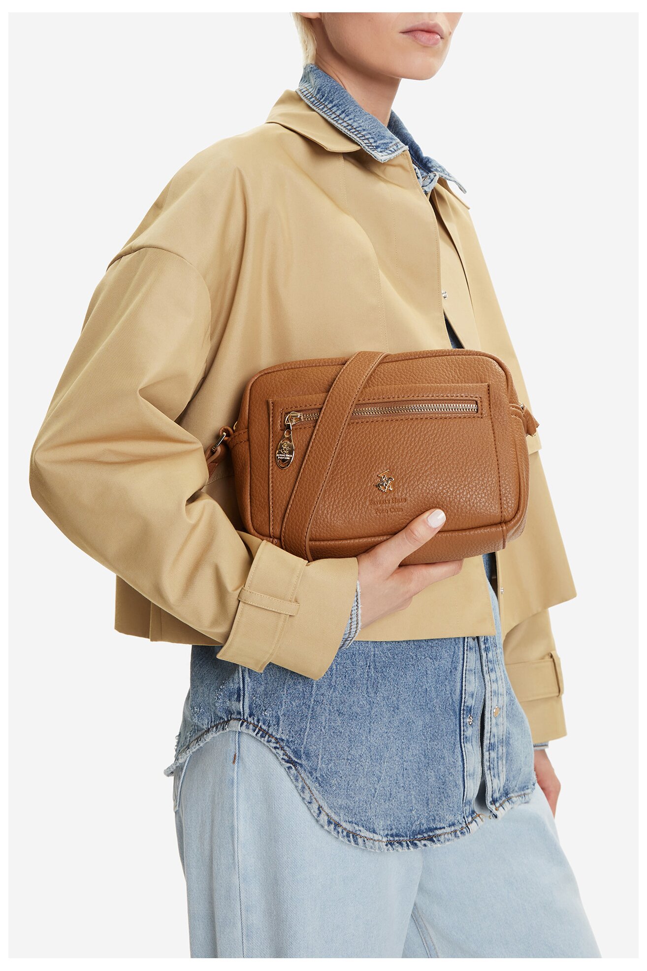 Torebka Beverly Hills Polo Club CEO-BHPC-C-004-08 Camel