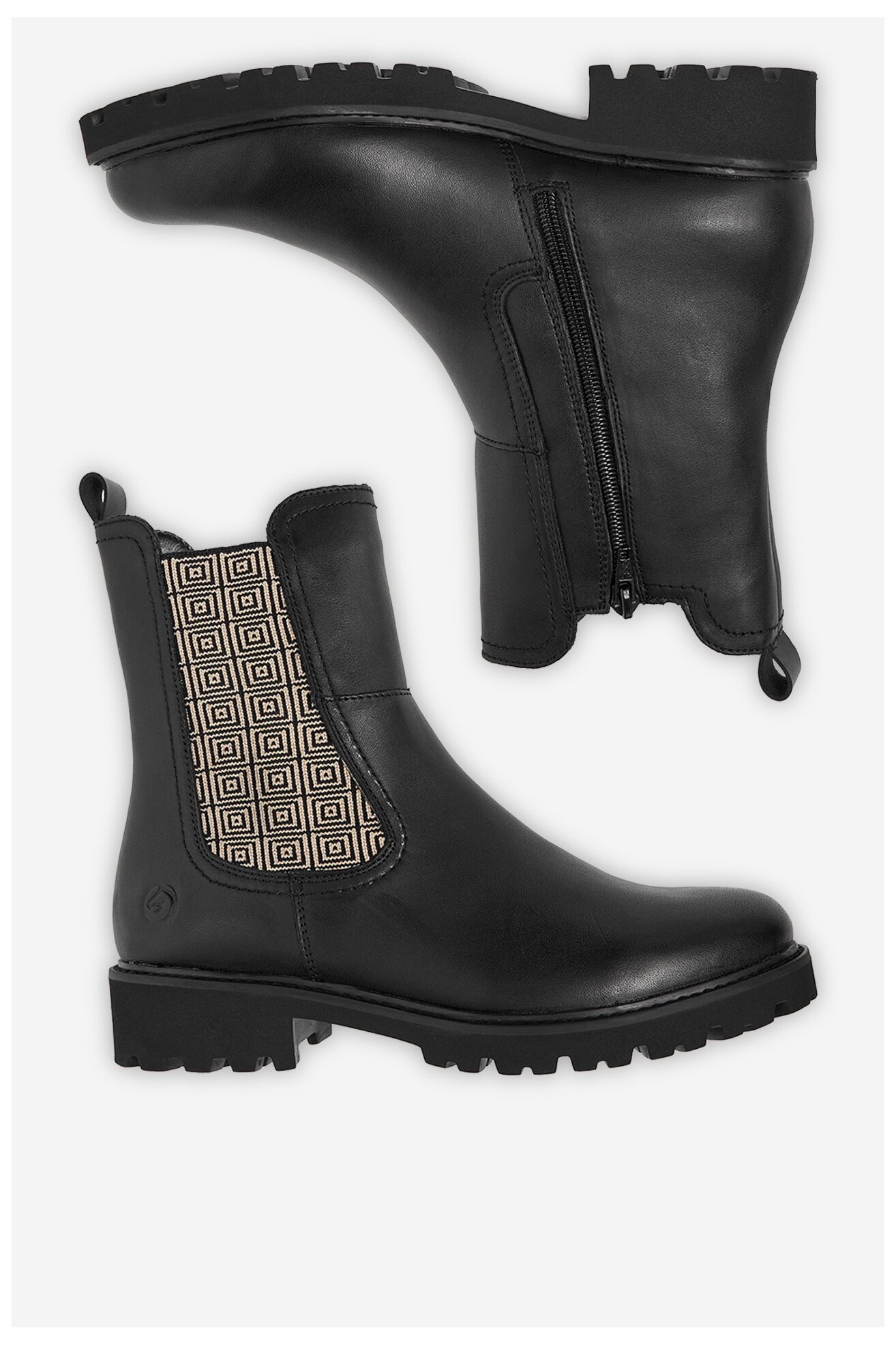 Ghete Remonte D8694-03 NEGRU