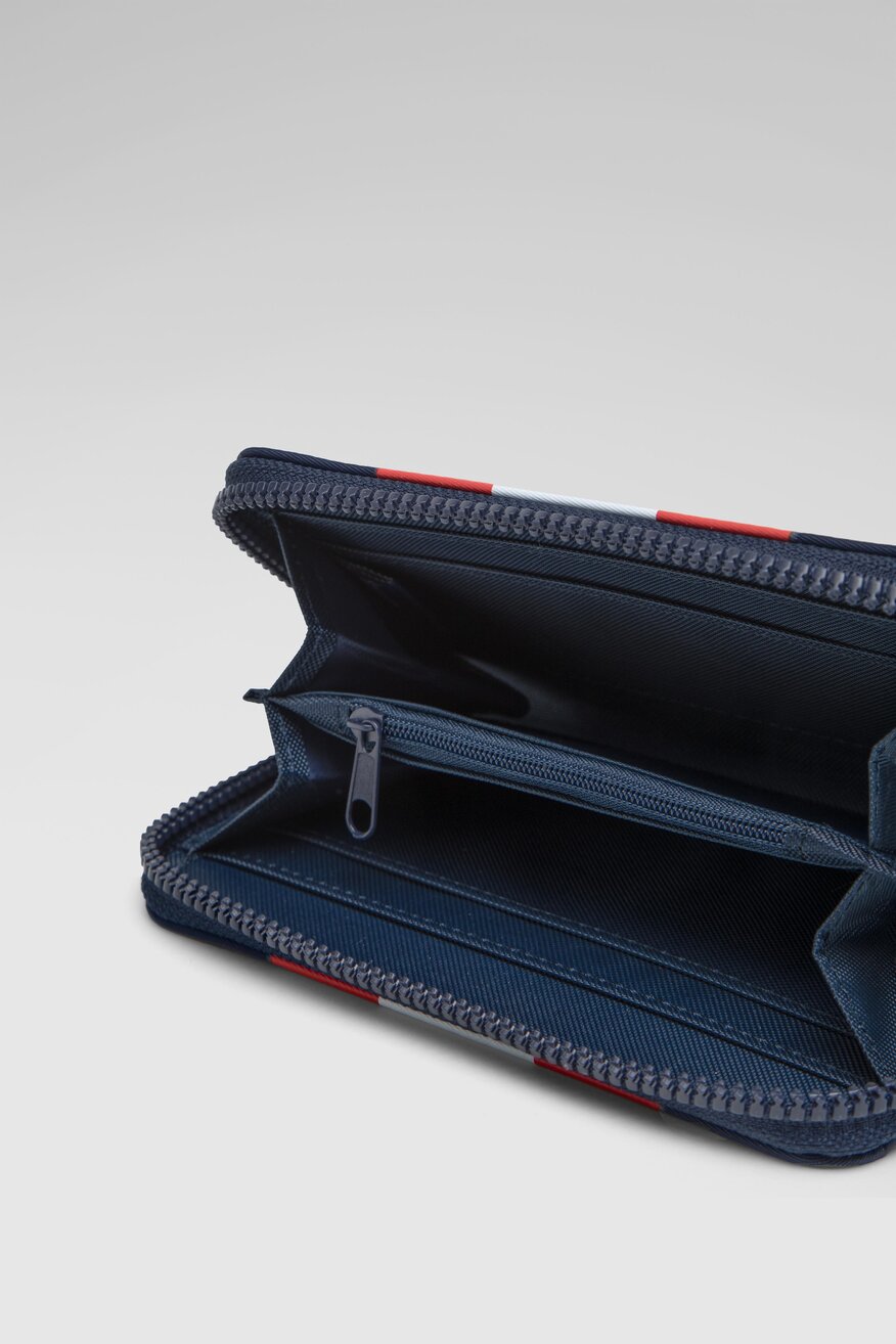 Mickey&Friends - Duży portfel damski z printem niebieski - 5904248753429