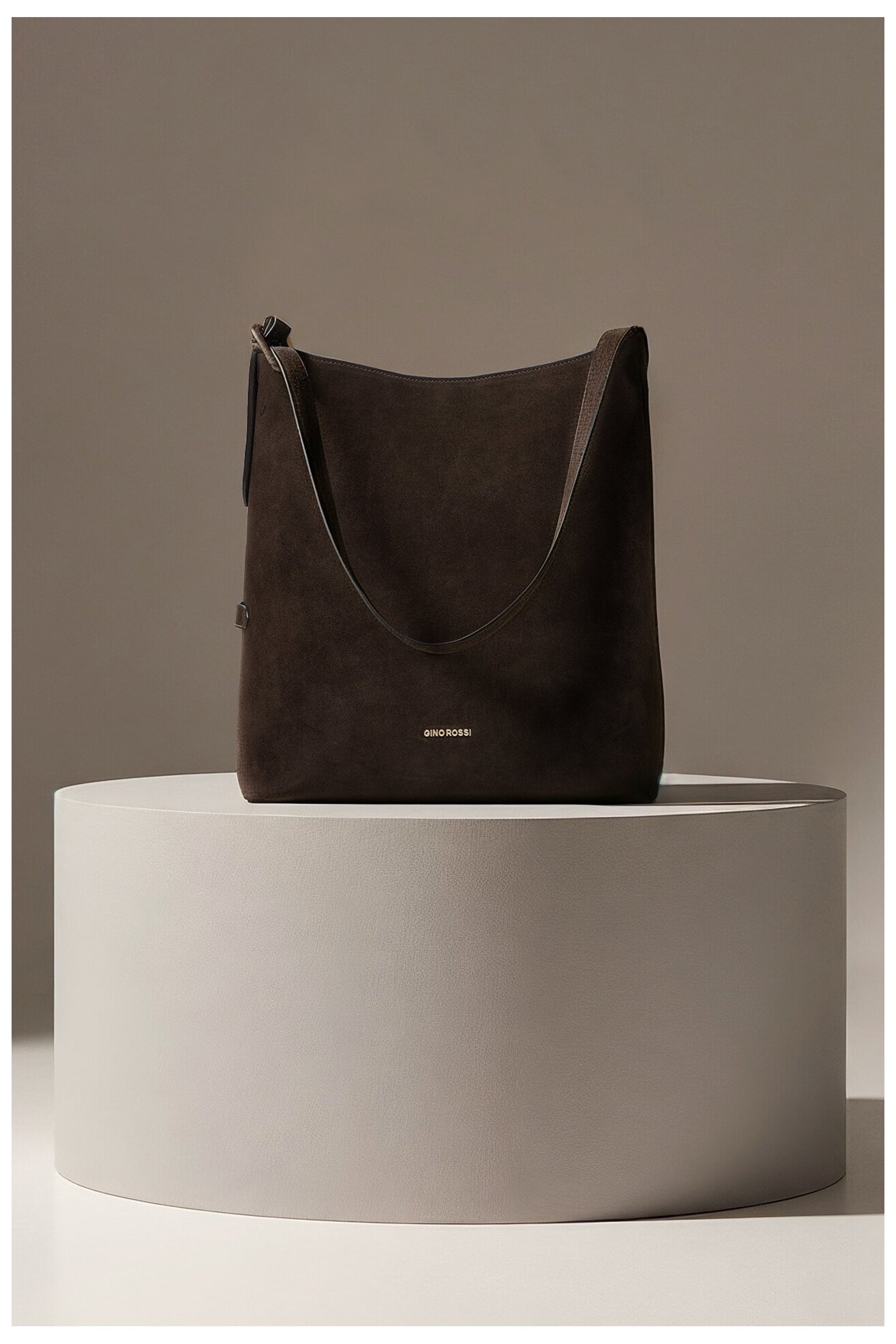 Сумка З Ремінцем Gino Rossi EO-LAILA513-113-1 ТЕМНО-КОРИЧНЕВИЙ