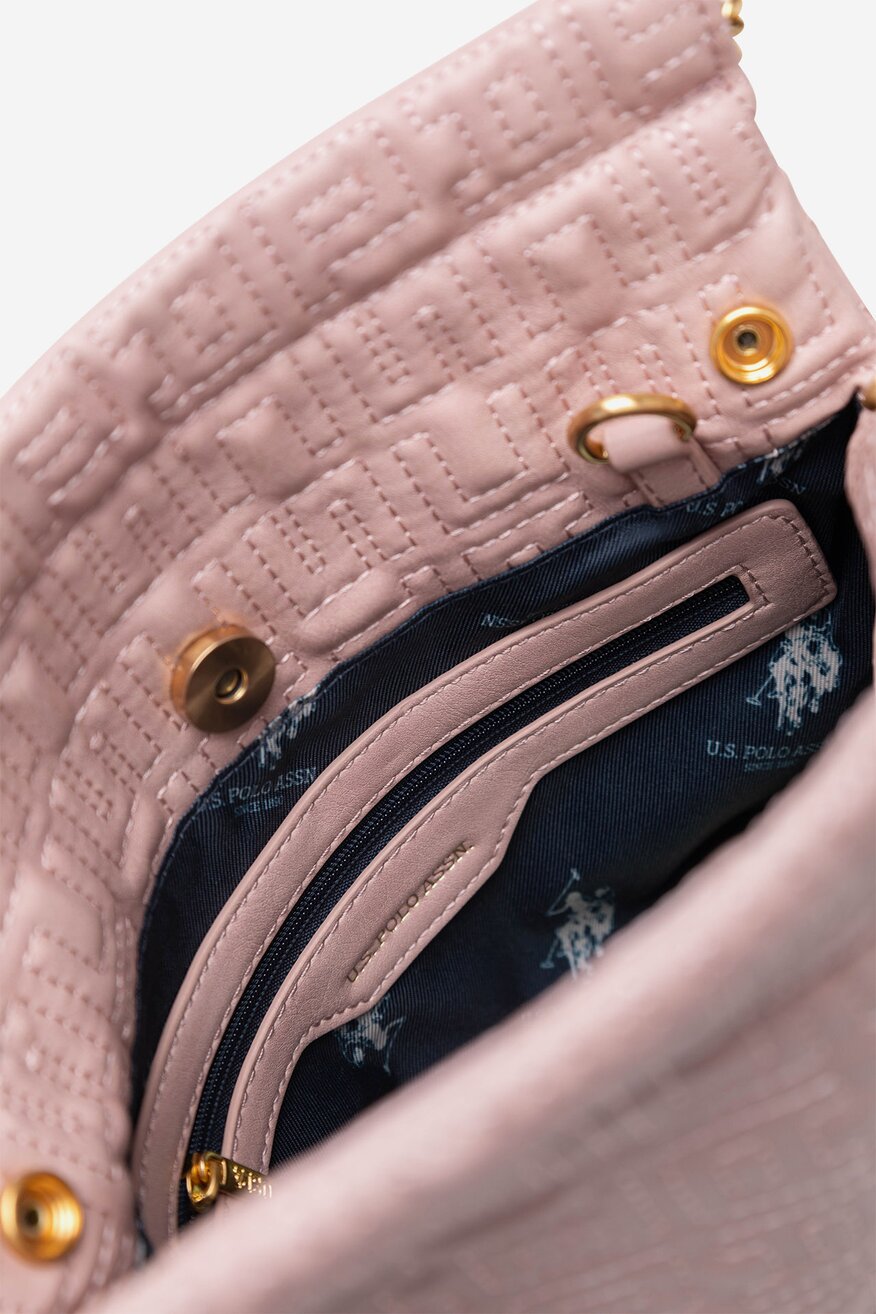 Дамска чанта U.S. POLO ASSN. СВЕТЛОРОЗОВ - 5905588977650