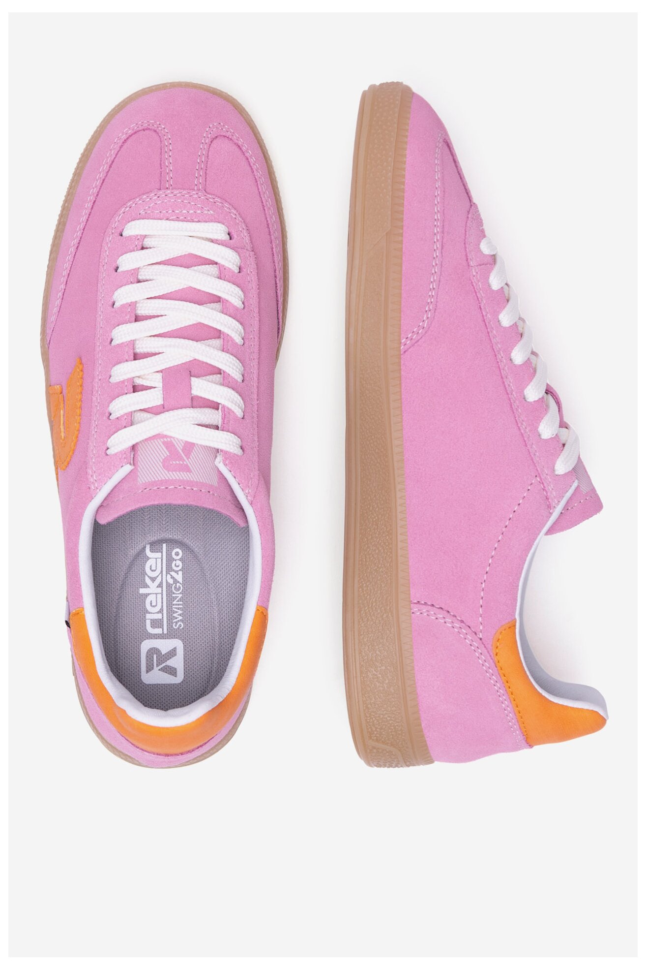 Sneakers Rieker Revolution Lifestyle W2200-31 Różowy ciemny