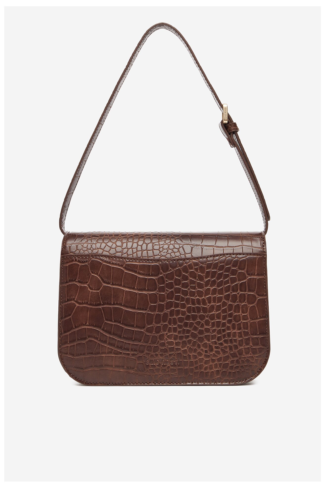 Torebka Gino Rossi CEO-LINA-KQ44-CROCCO Brązowy