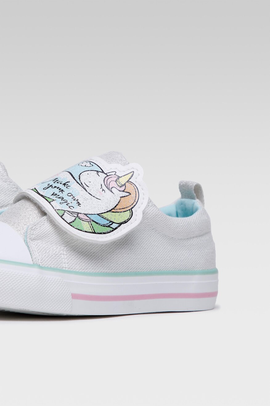 
                Nelli Blu - Trampki metaliczne srebrne - 5903698844176