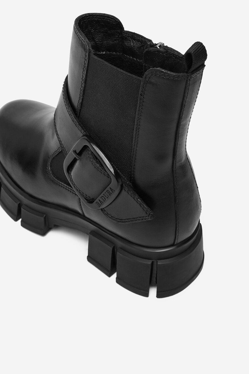 Badura - Botki skórzane ocieplane - 5906751293720