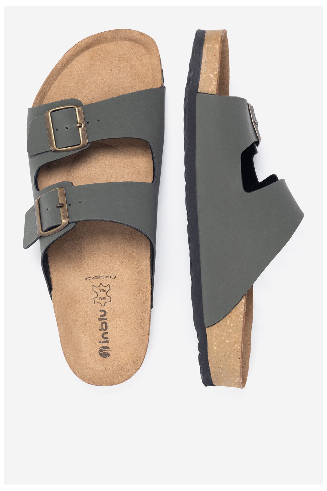 Klapki Inblu NU000012 022 Khaki