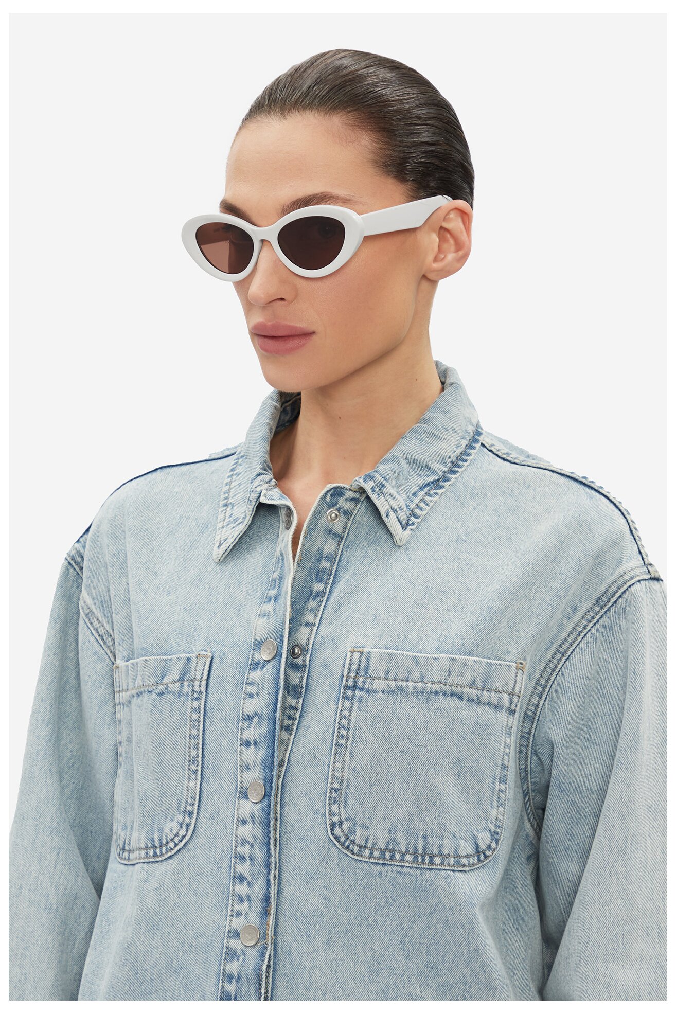 Ženske sunčane naočare Jenny 4WF-014-SS25 BELA