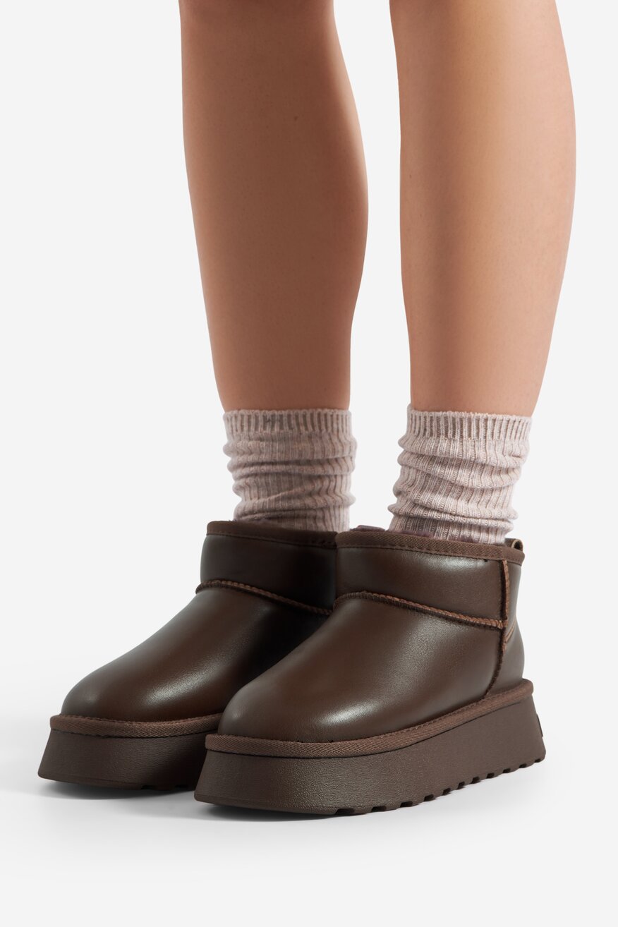 
                Badura - Botki skórzane ocieplane - 5905588985235