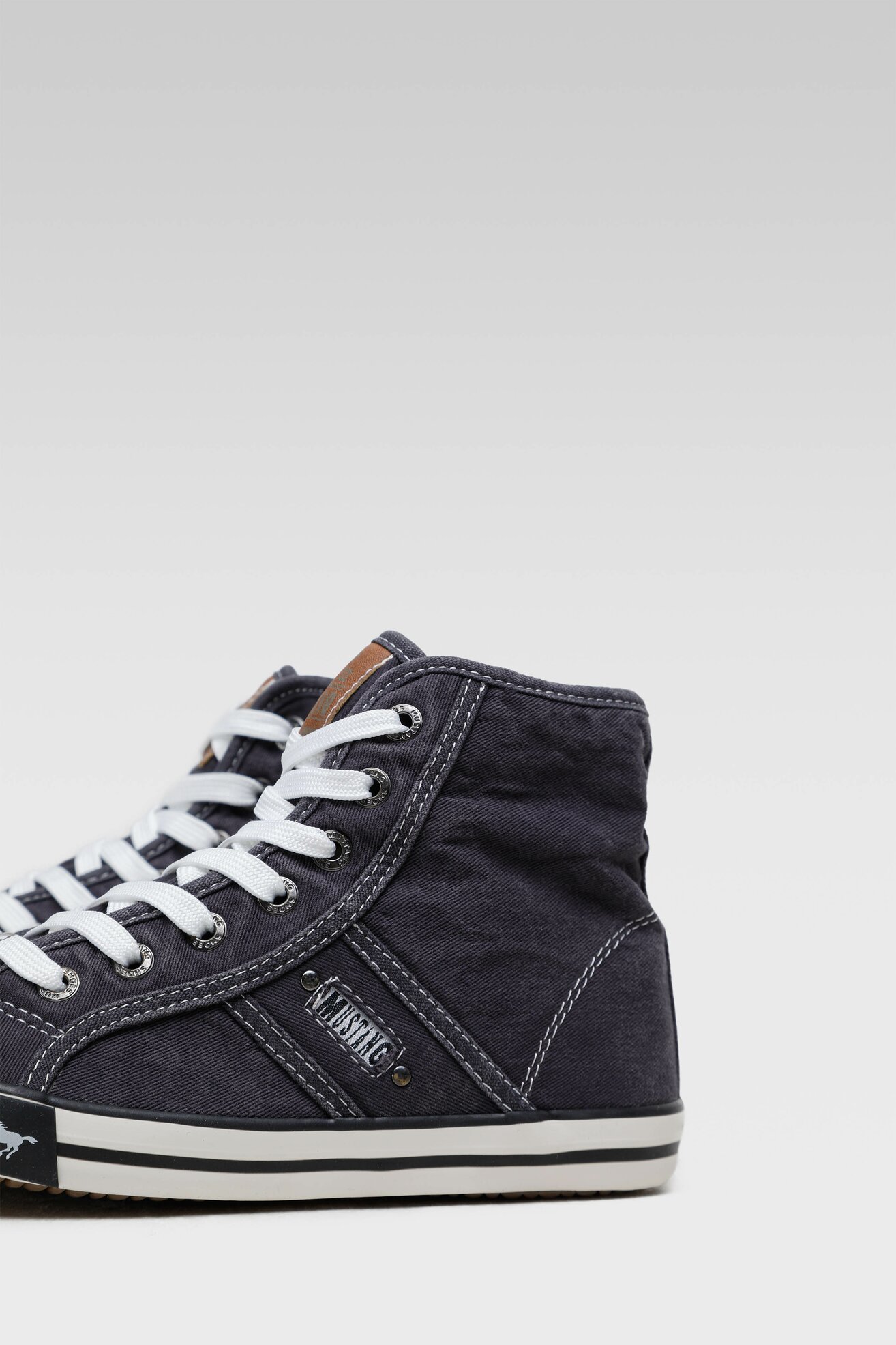 Mustang Damen 1099-502-87 Hohe Sneaker, Blau (Blau/Grün 87), 39 EU