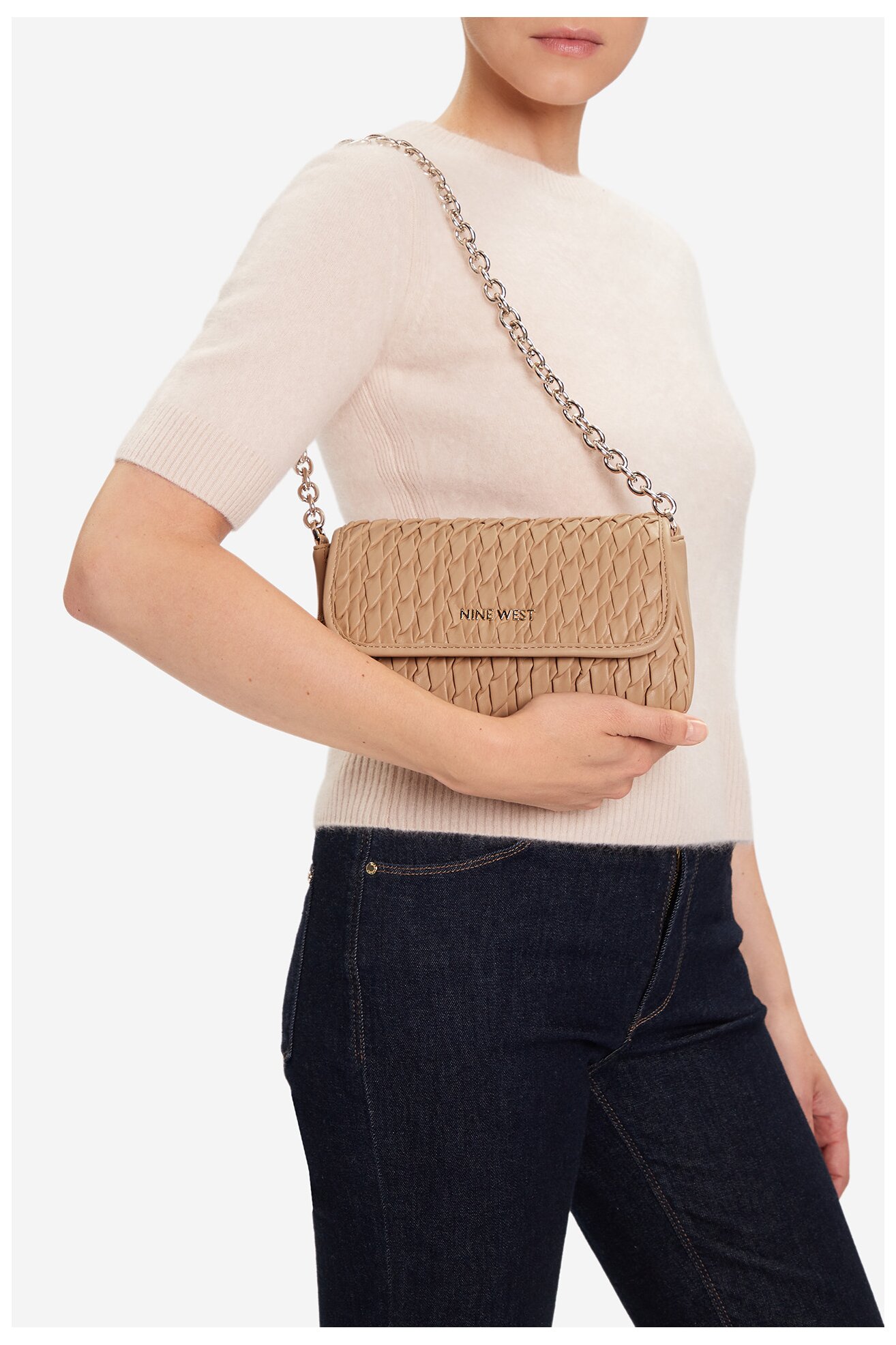 Torebka NINE WEST CEO-DAKOTA-I-LDA8006 Beżowy