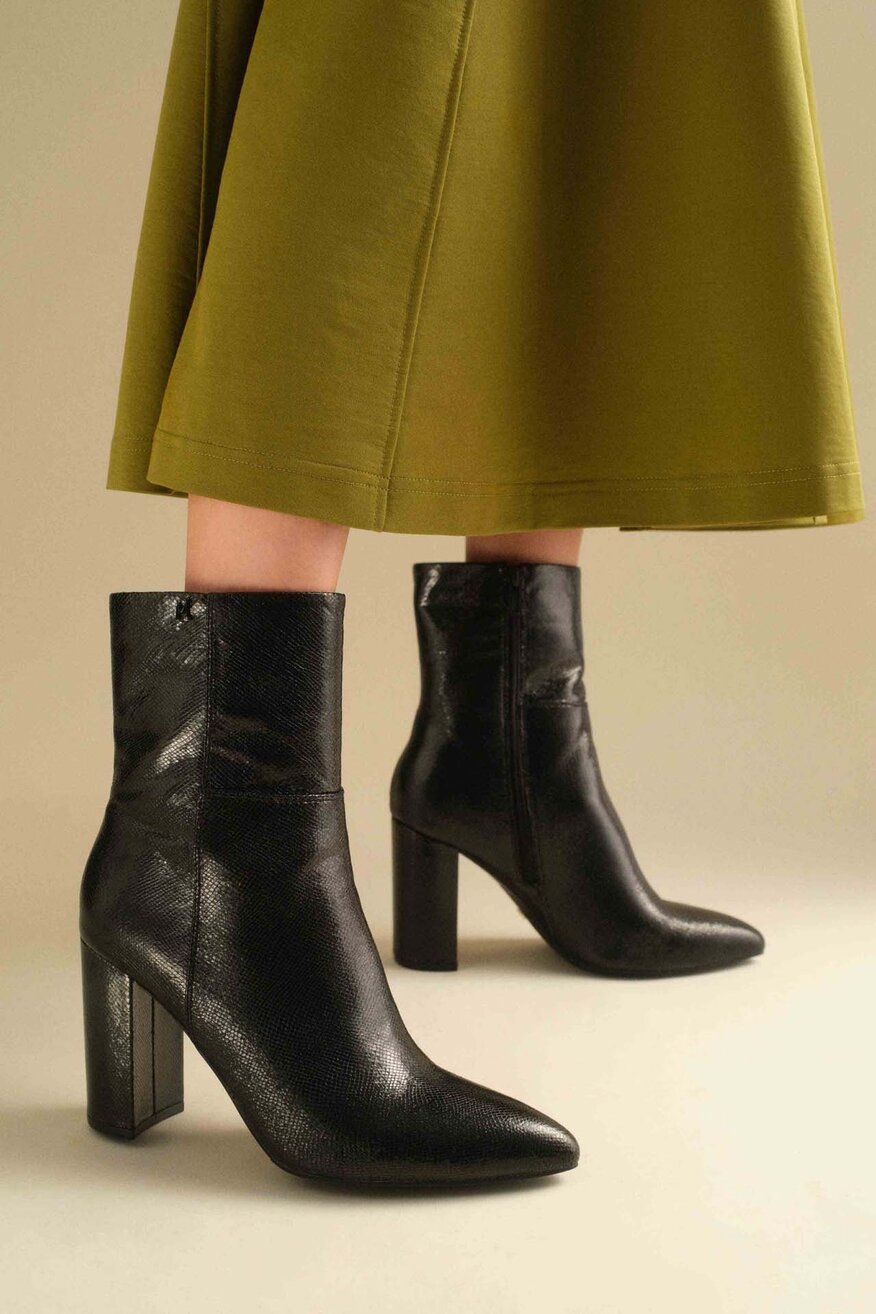 Mexx - Botki ocieplane na słupku - 5905588894636