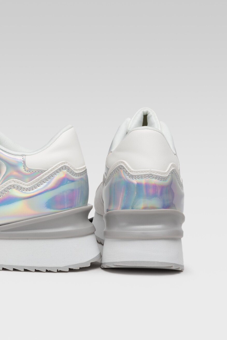 
                Nylon Red - Sneakersy pastelowe białe - 5904248472443