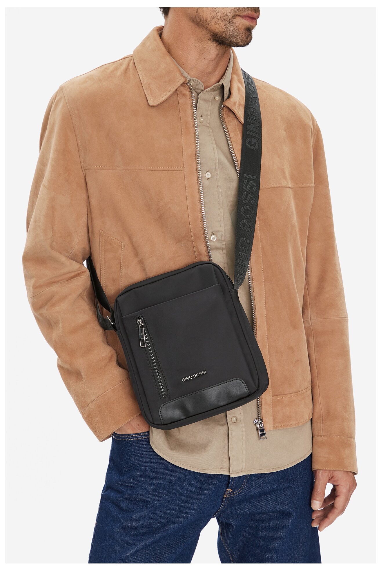 Pánská taška Gino Rossi C-GIN-E-031-05 ČERNÁ