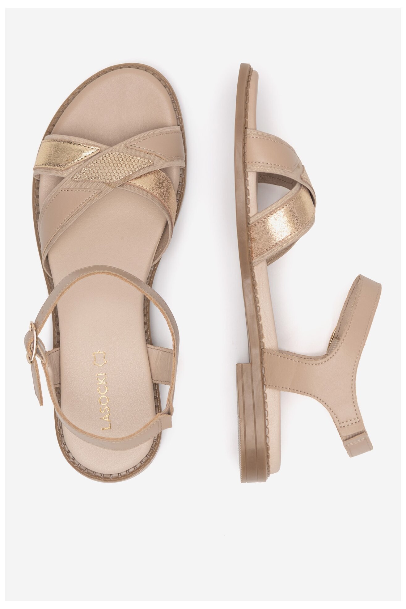 Sandały Lasocki EST-AFIONA-13 Beżowy