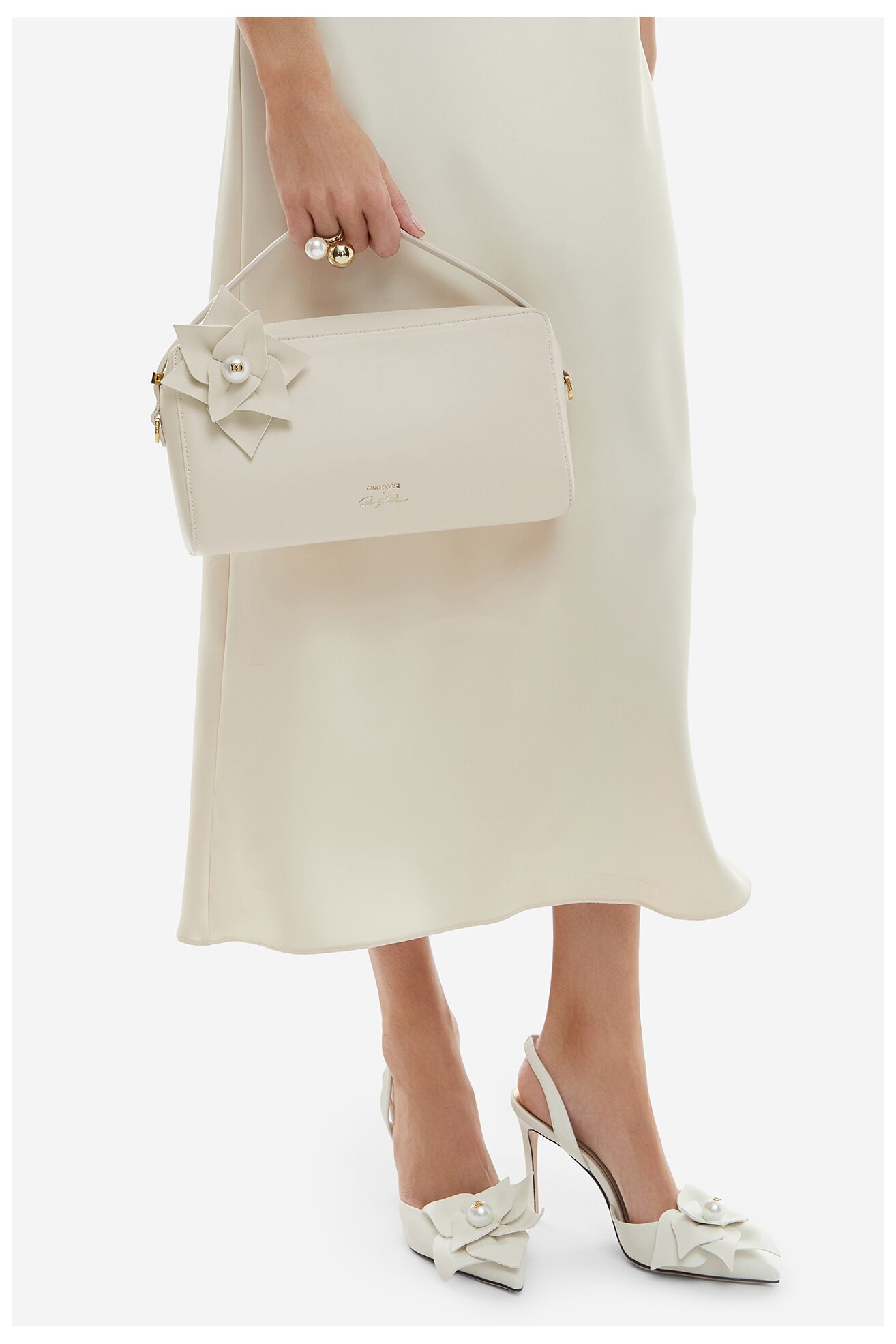 Torebka Gino Rossi EO-ROSE-LA224-19650 Złamana biel