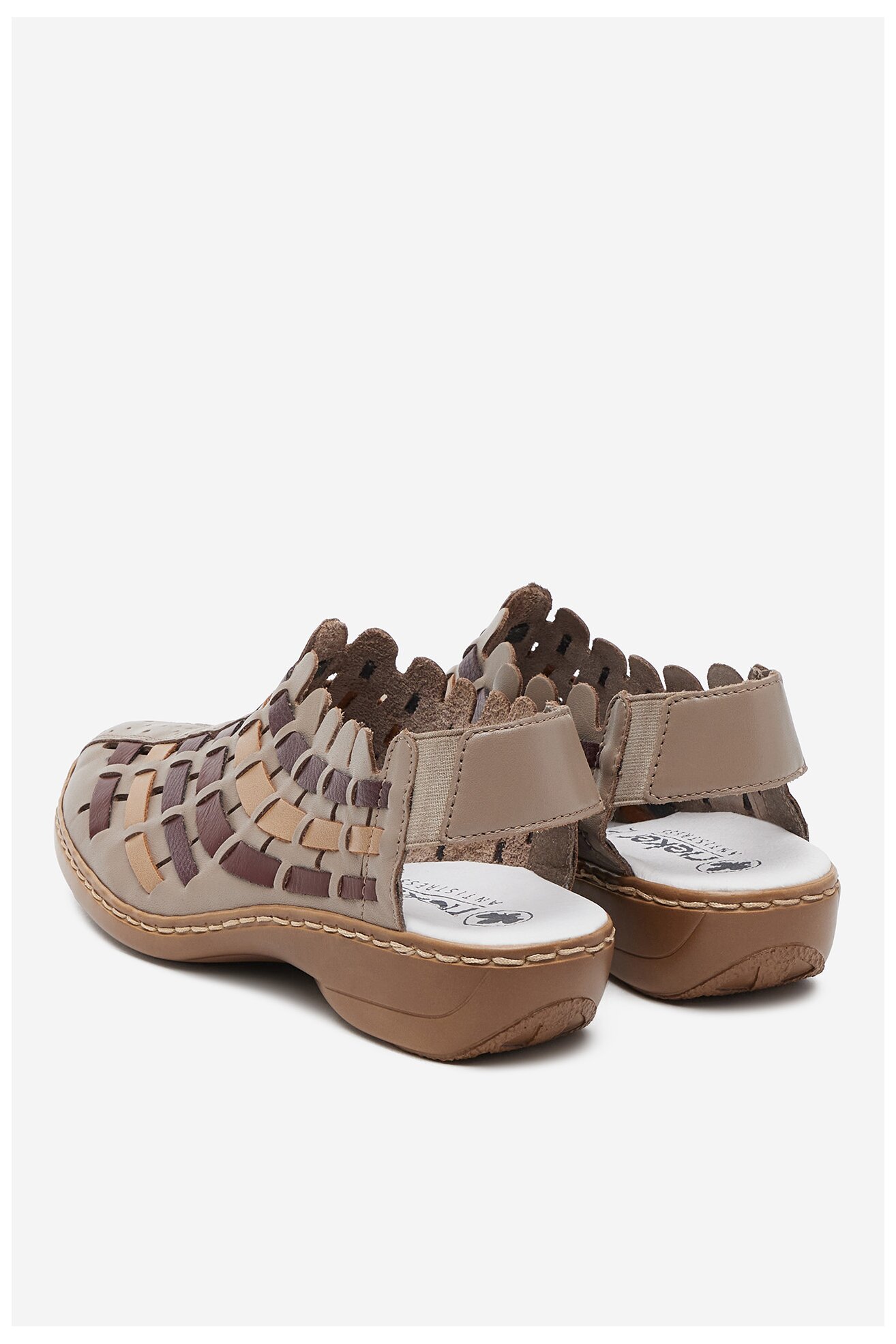 Sandały Rieker 413V8-64 Cafe