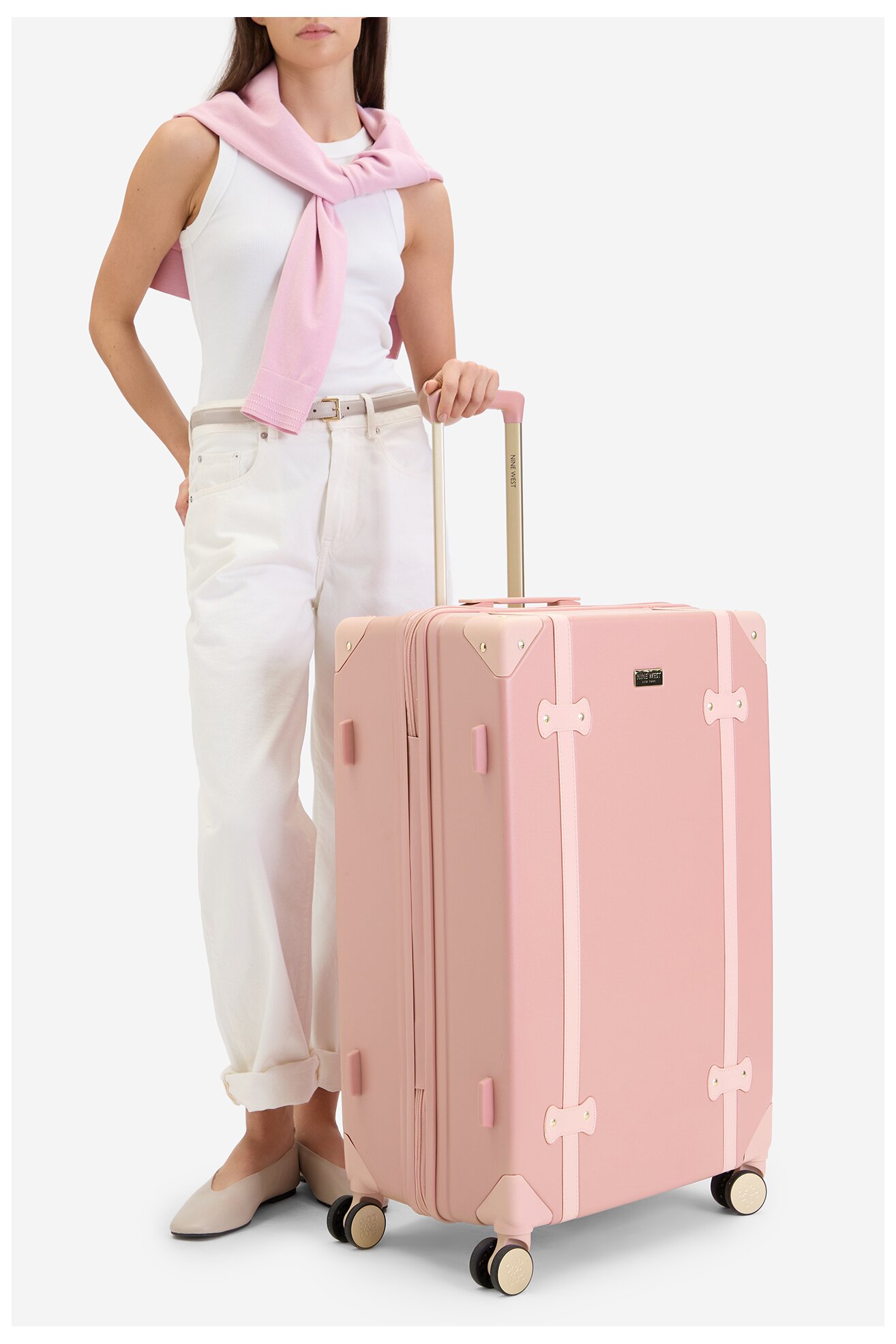 Walizka NINE WEST CEO-NW-L-007-09 PINK Różowy