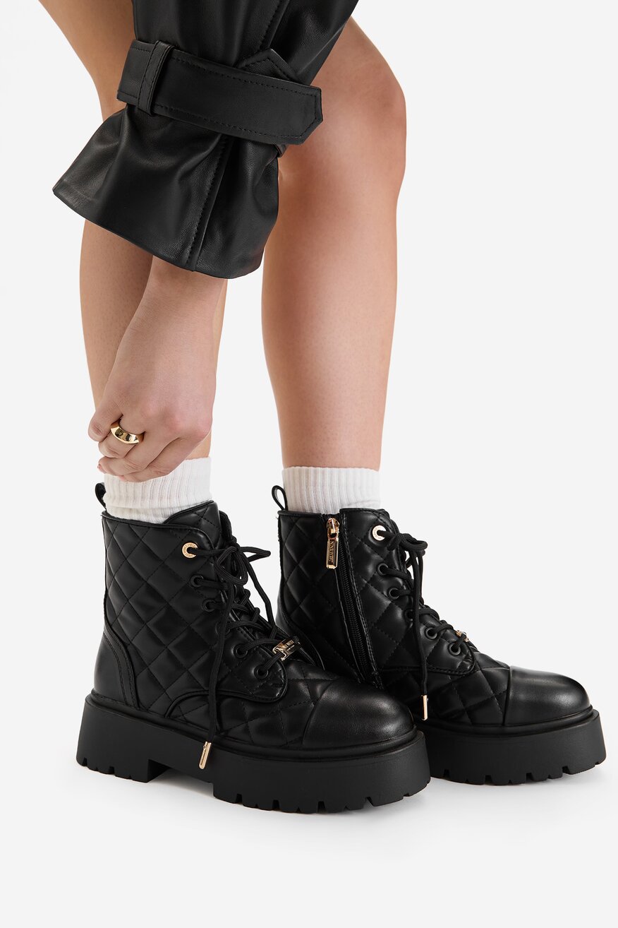 
                NINE WEST - Trzewiki z suwakiem - 5906751435168