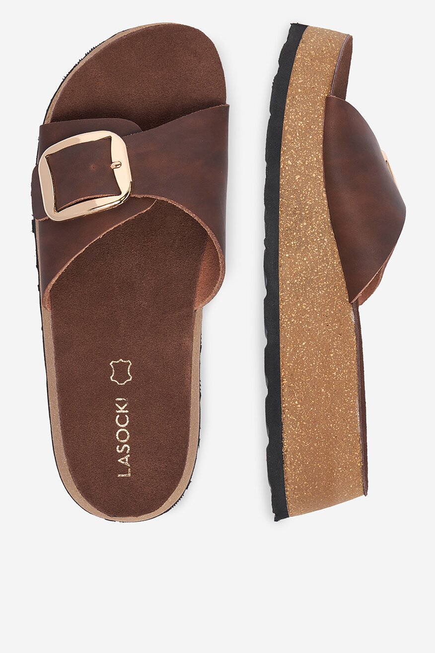 
                Lasocki - Klapki skórzane - 5907964008293