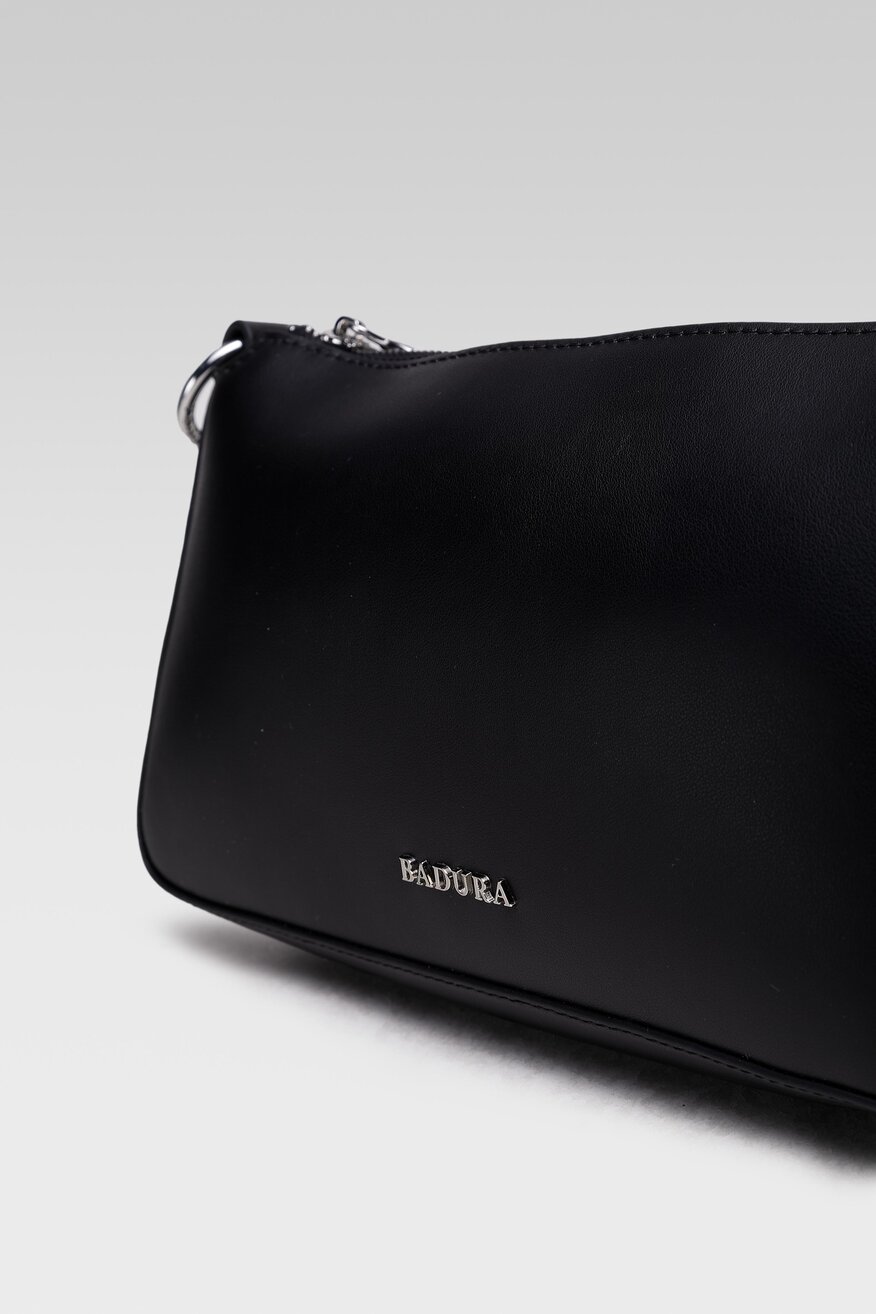 Badura - Torebka bagietka skórzana czarna - 5904248533694