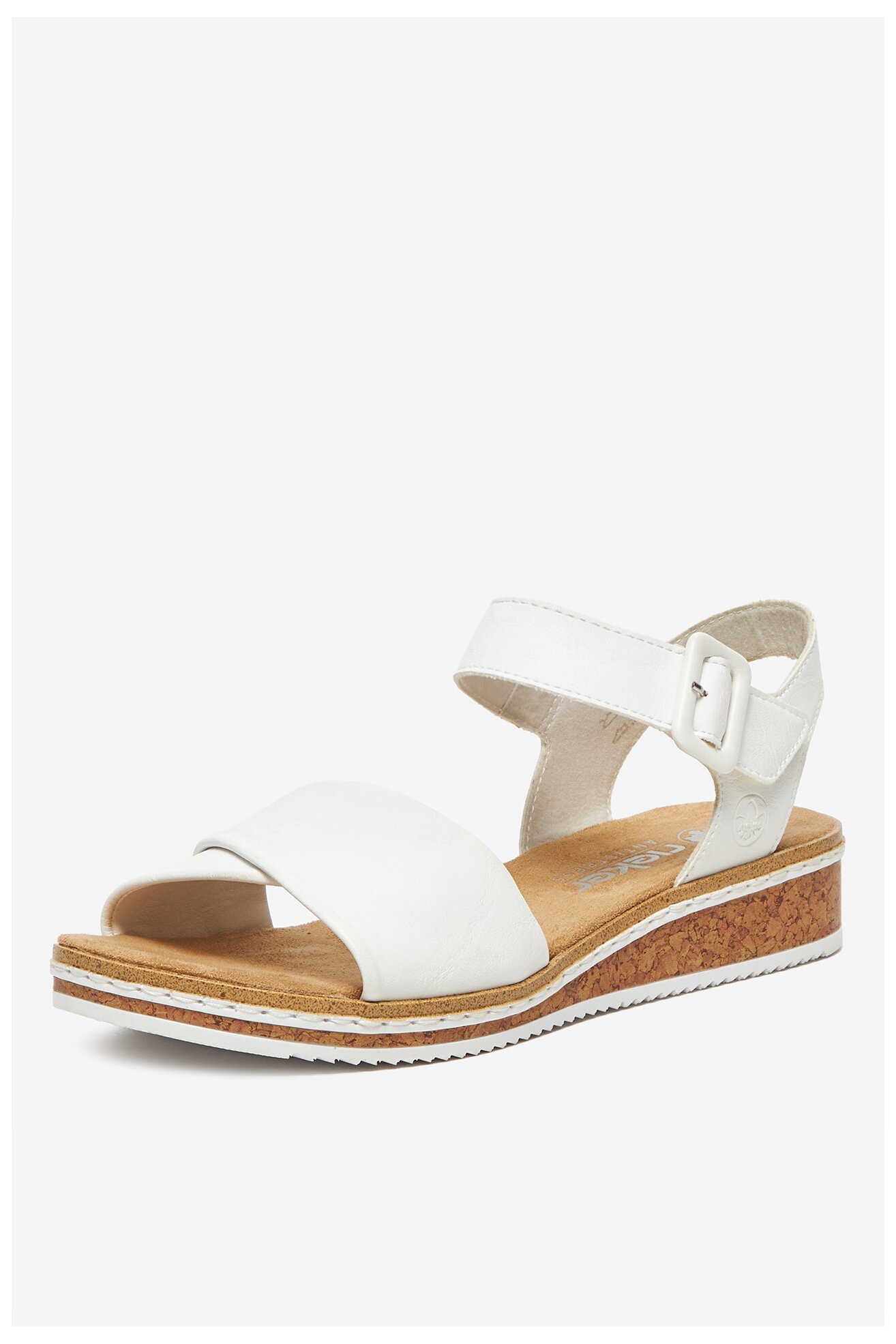 Sandały Rieker V3691-80 Biały