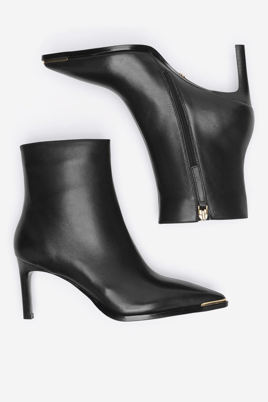 Gino Rossi - Botki skórzane na szpilce - 5905588985075